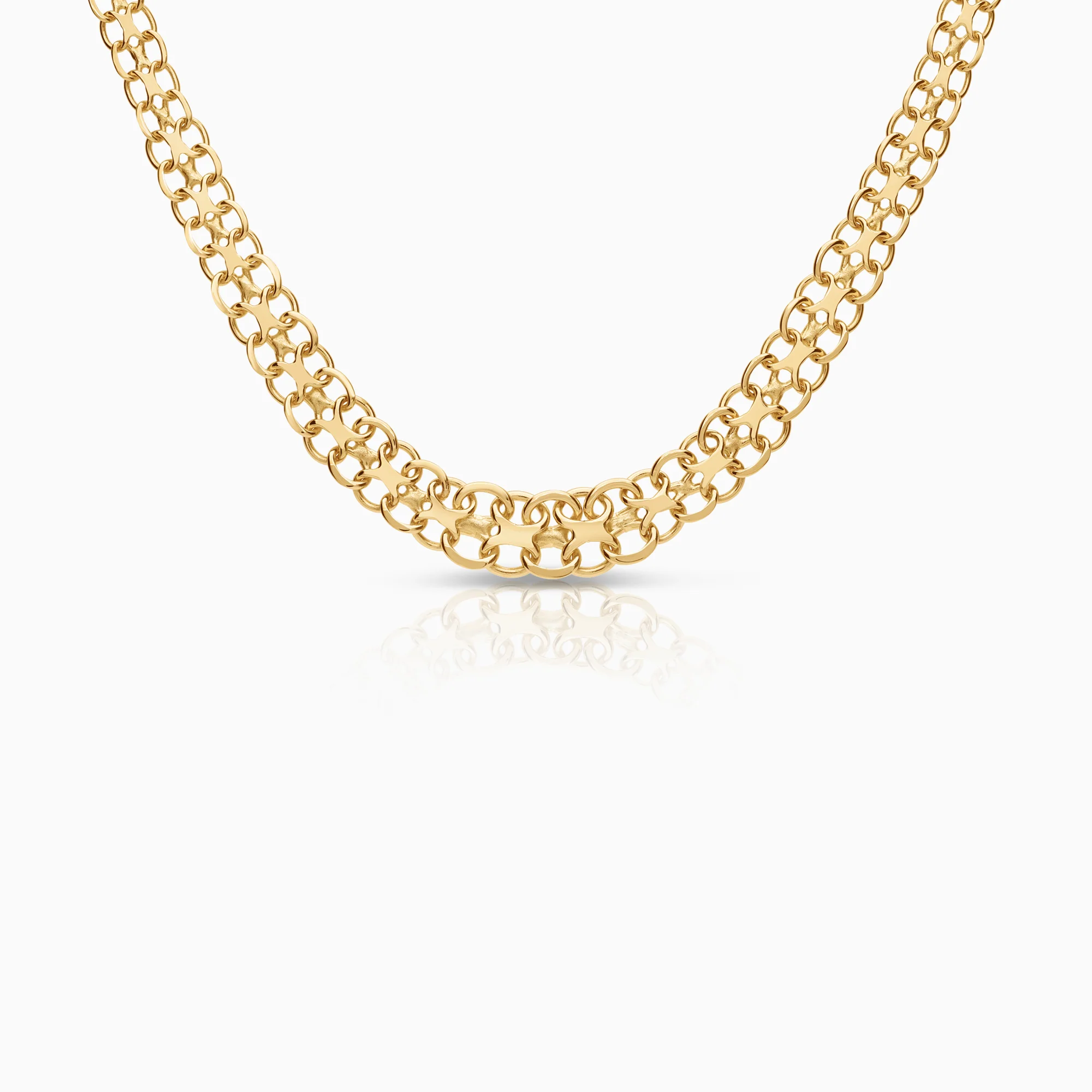 X-link necklace 13.80g 18K gold