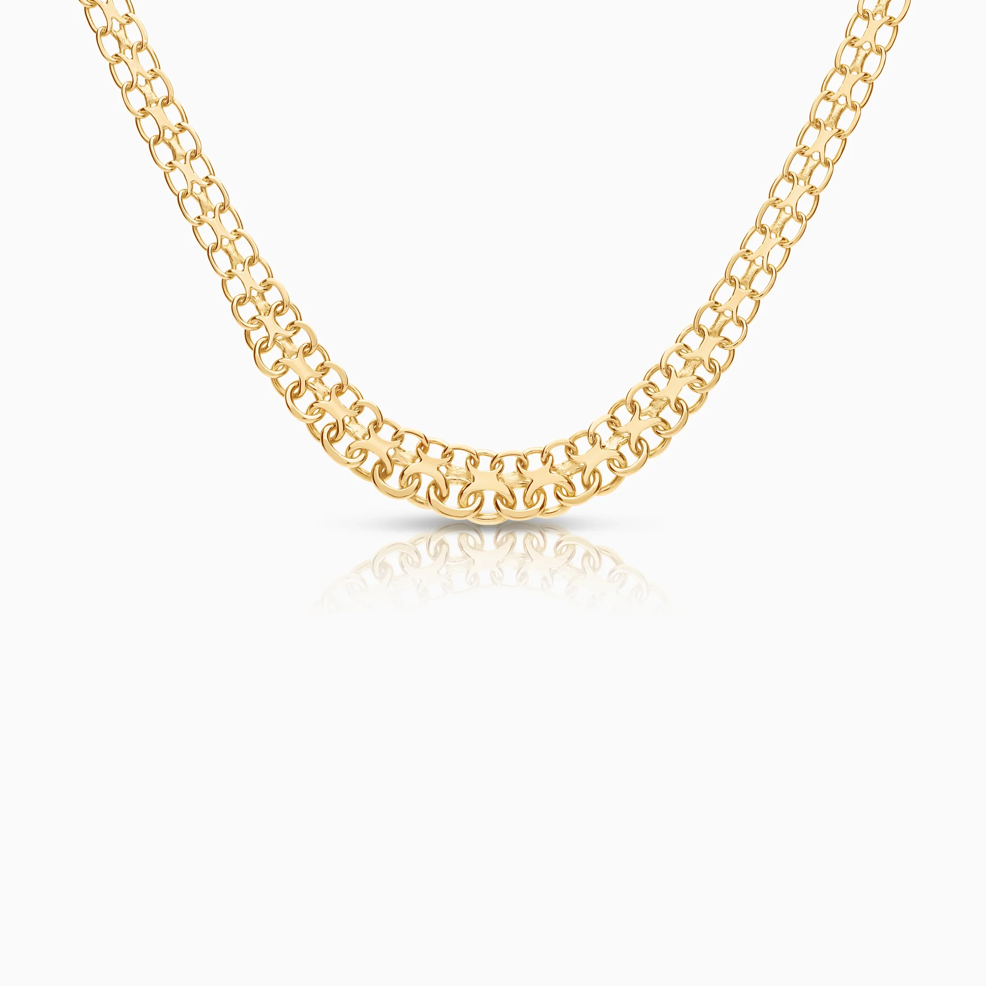 X-link necklace 14.66g 18K gold