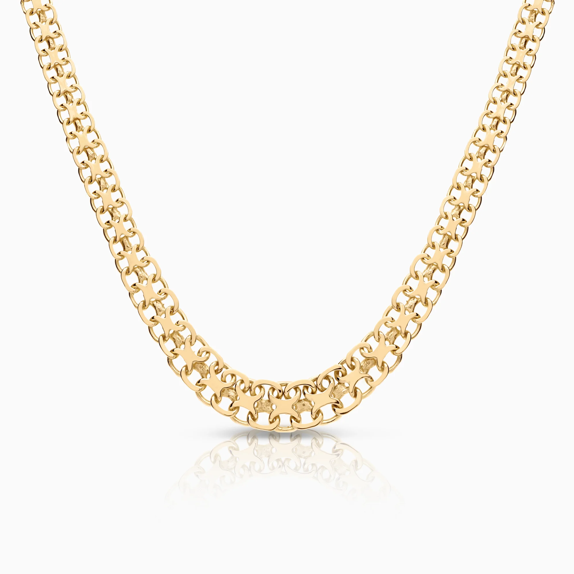 X-link necklace 14.71g 18K gold