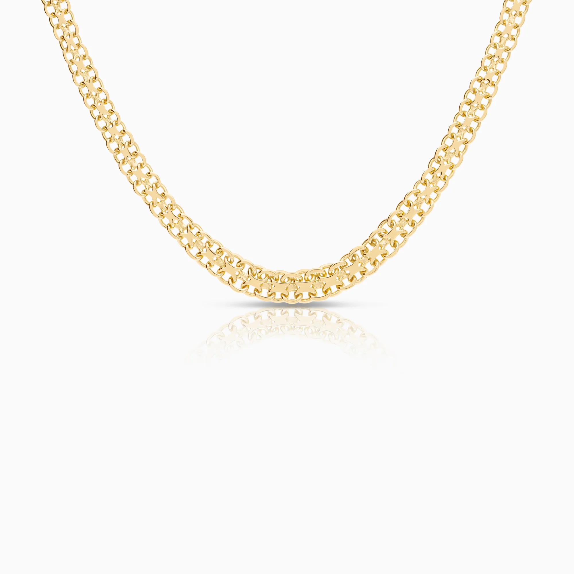 X-link necklace 14.78g 18K gold