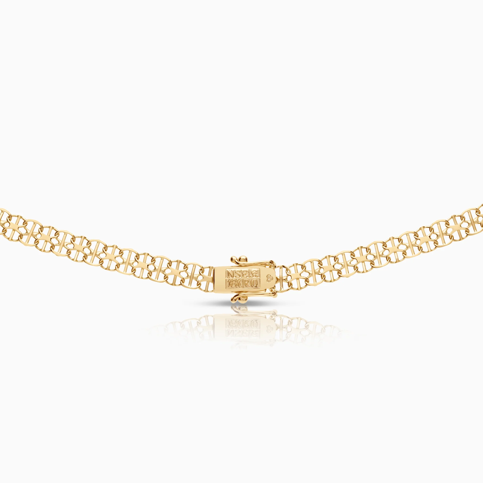X-link necklace with bar 14.91g 18K gold - Image 3