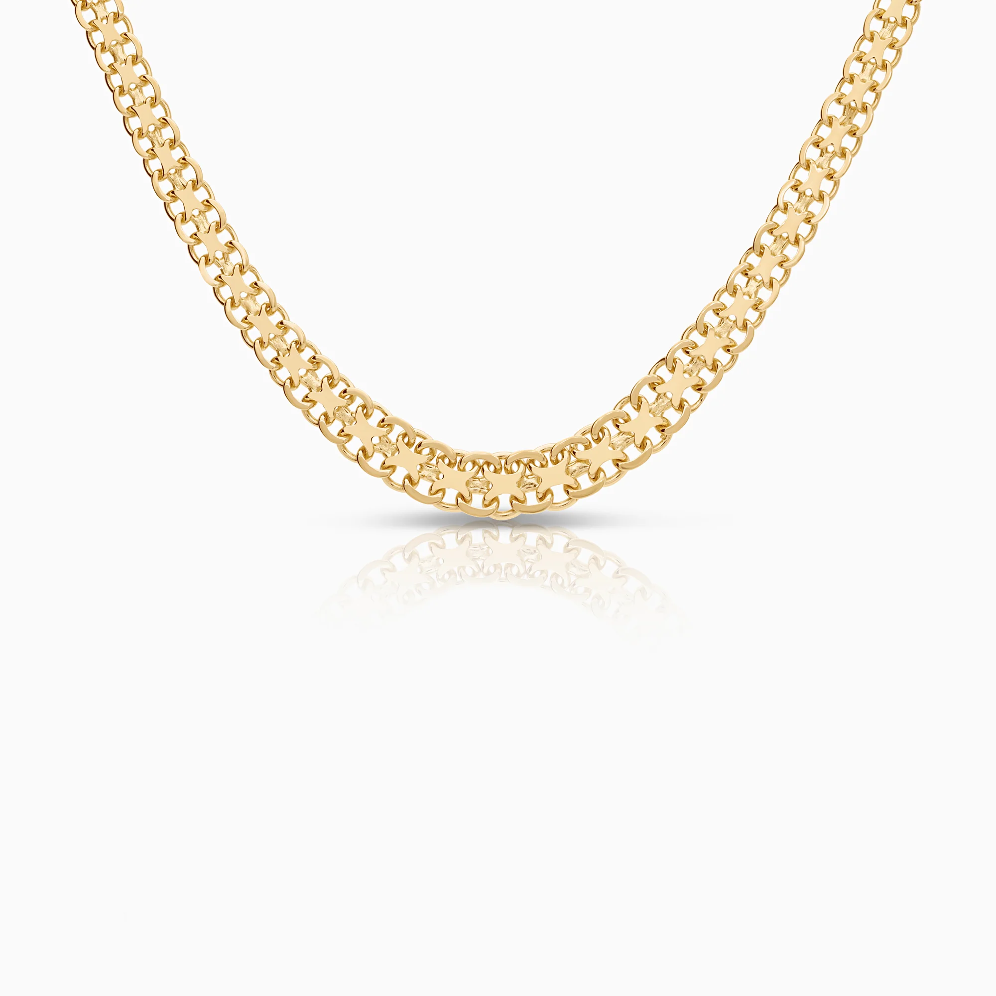 X-link necklace 14.94g 18K gold