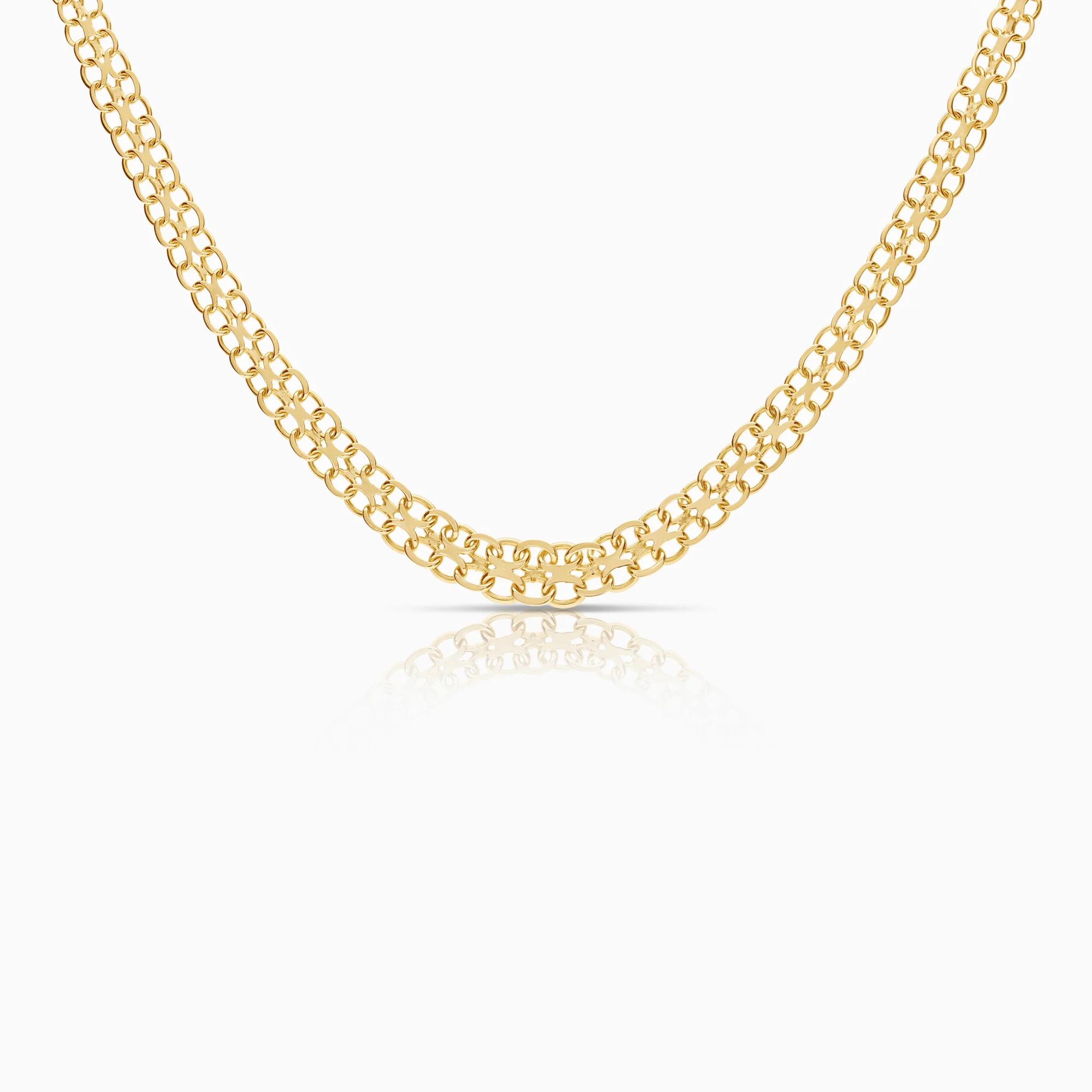 X-link necklace 14.20g 18K gold