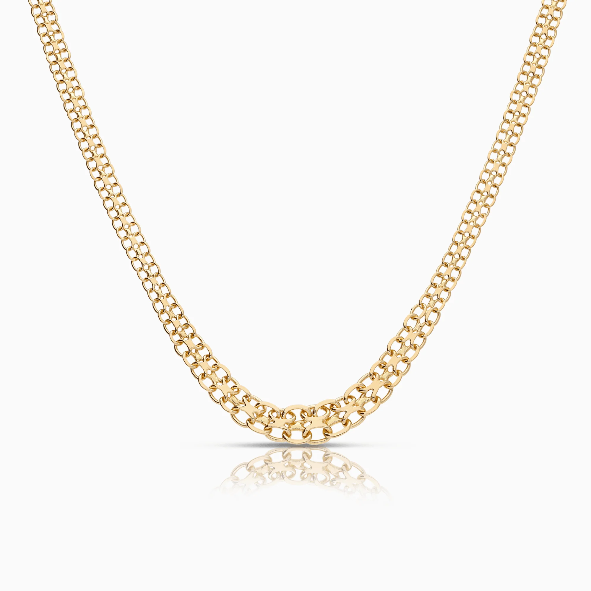 X-link necklace 14.35g 18K gold