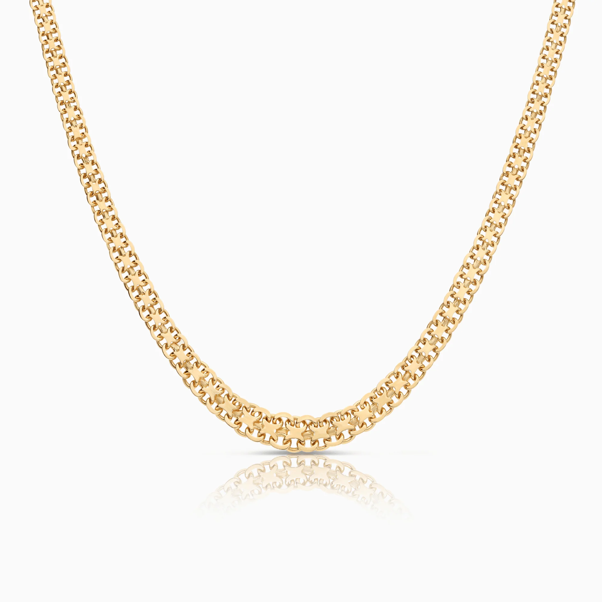 X-link necklace 14.60g 18K gold