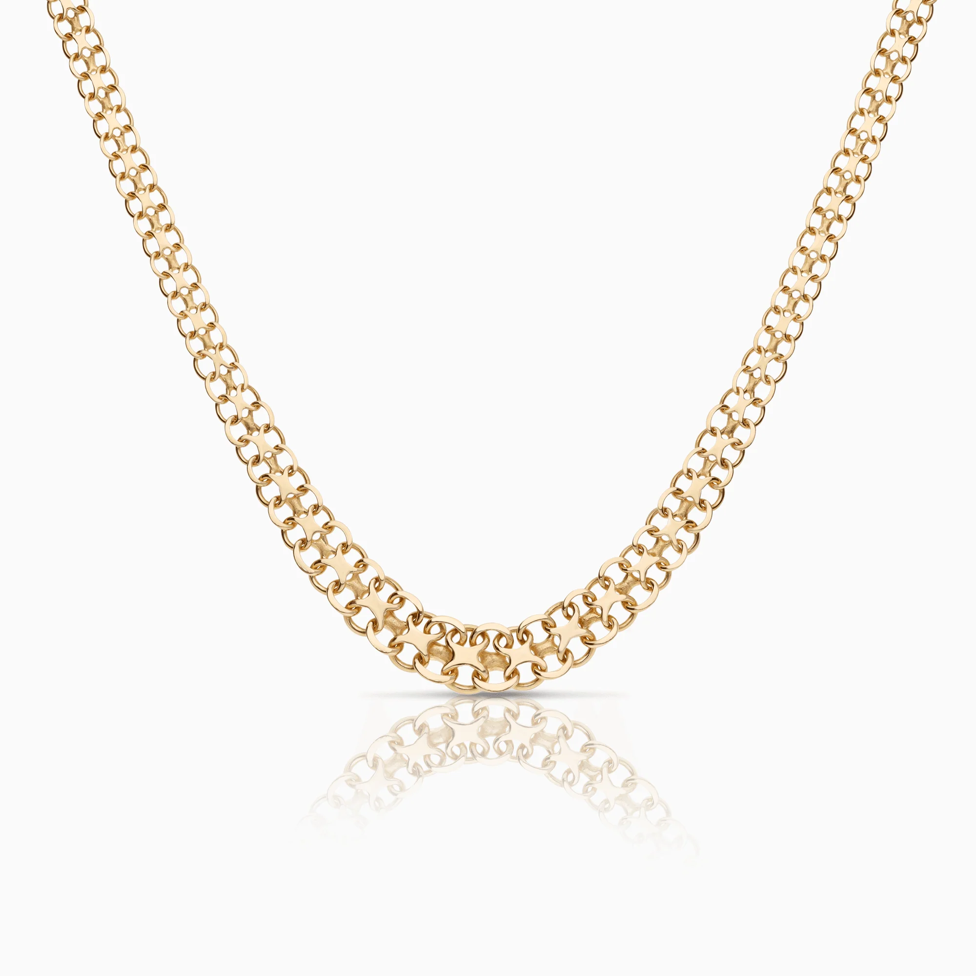 X-link necklace 14.60g 18K gold