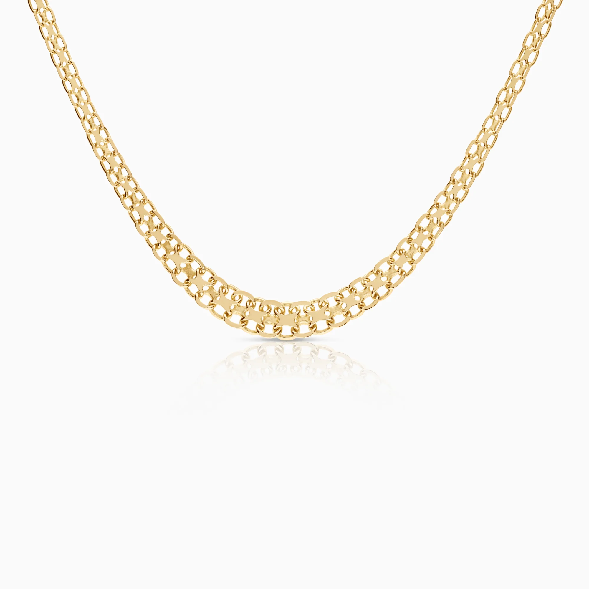 X-link necklace 14.60g 18K gold