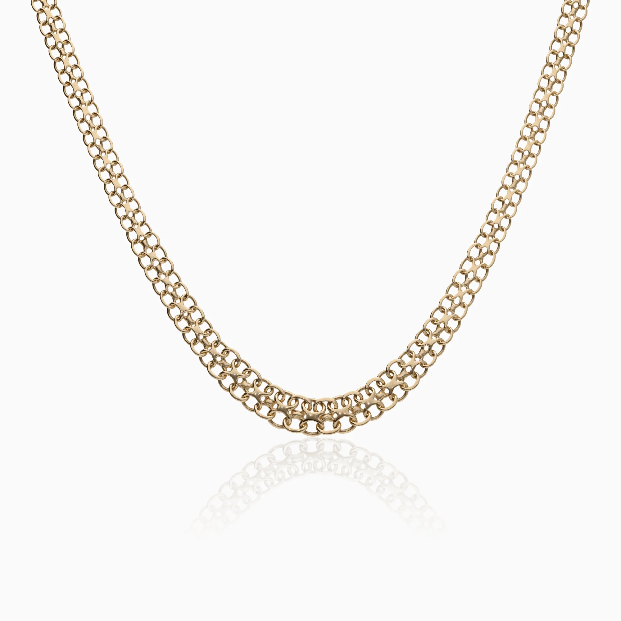 X-link necklace 14.72g 18K gold