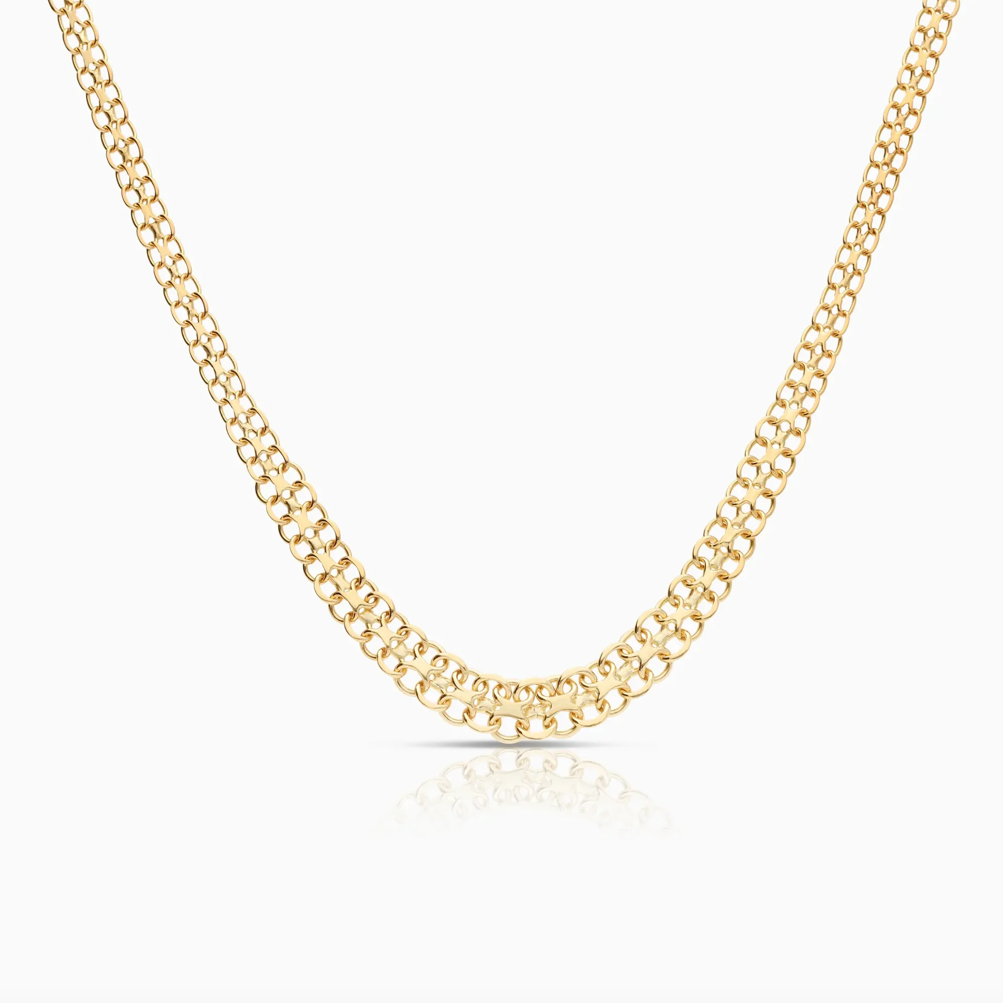 X-link necklace 14.86g 18K gold