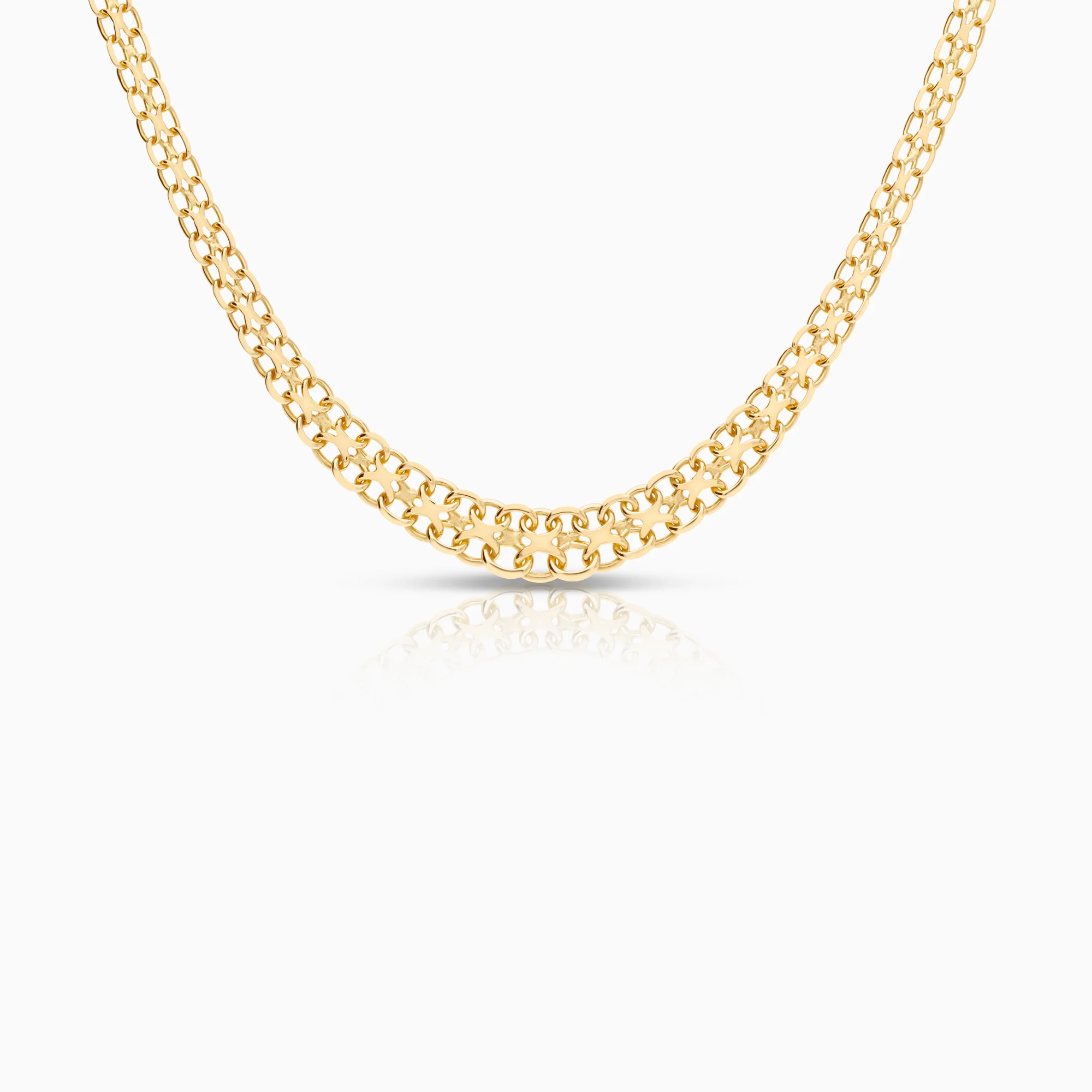 X-link necklace 15.11g 18K gold