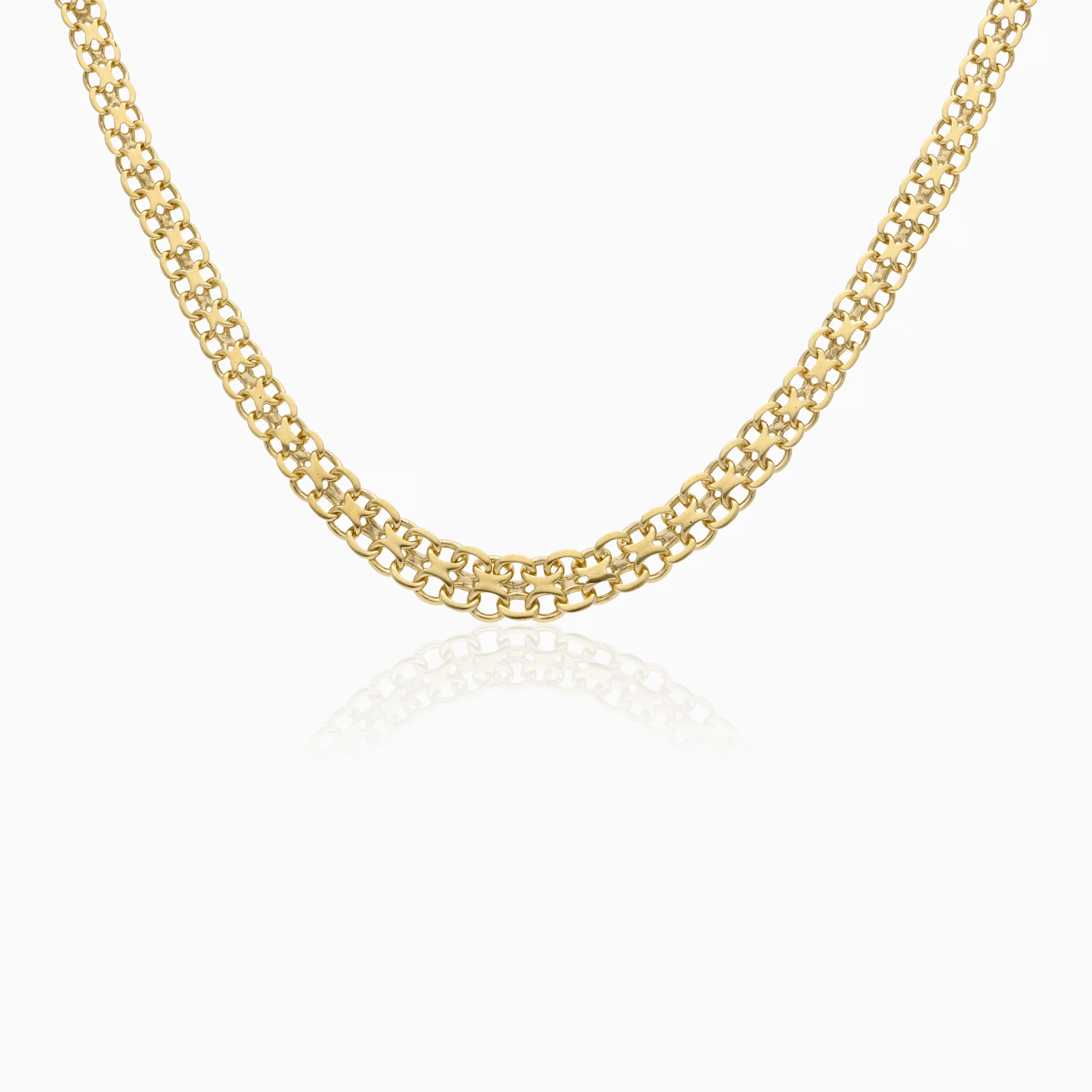 X-link necklace 15.2g 18K gold