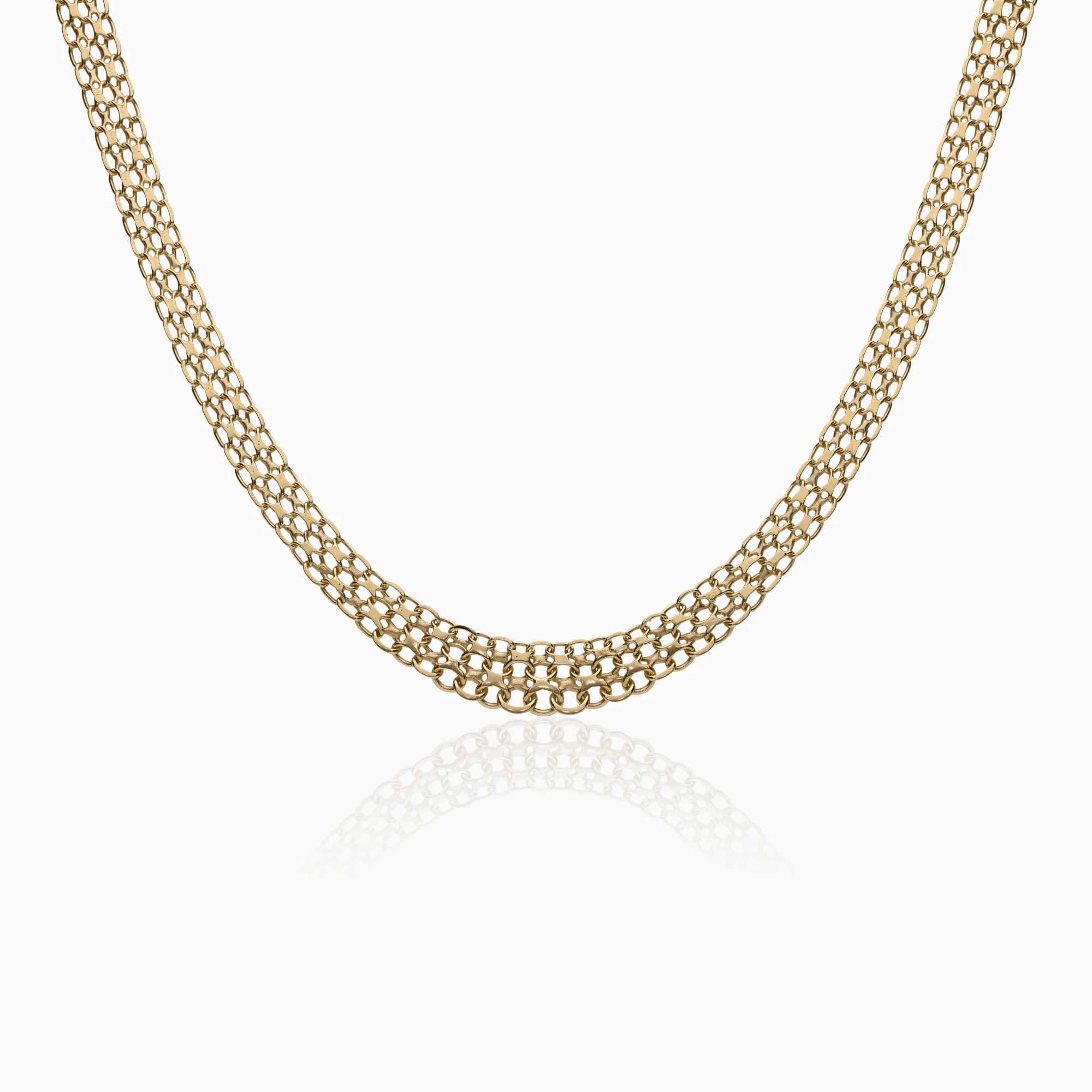 X-link necklace 17.62g 18K gold