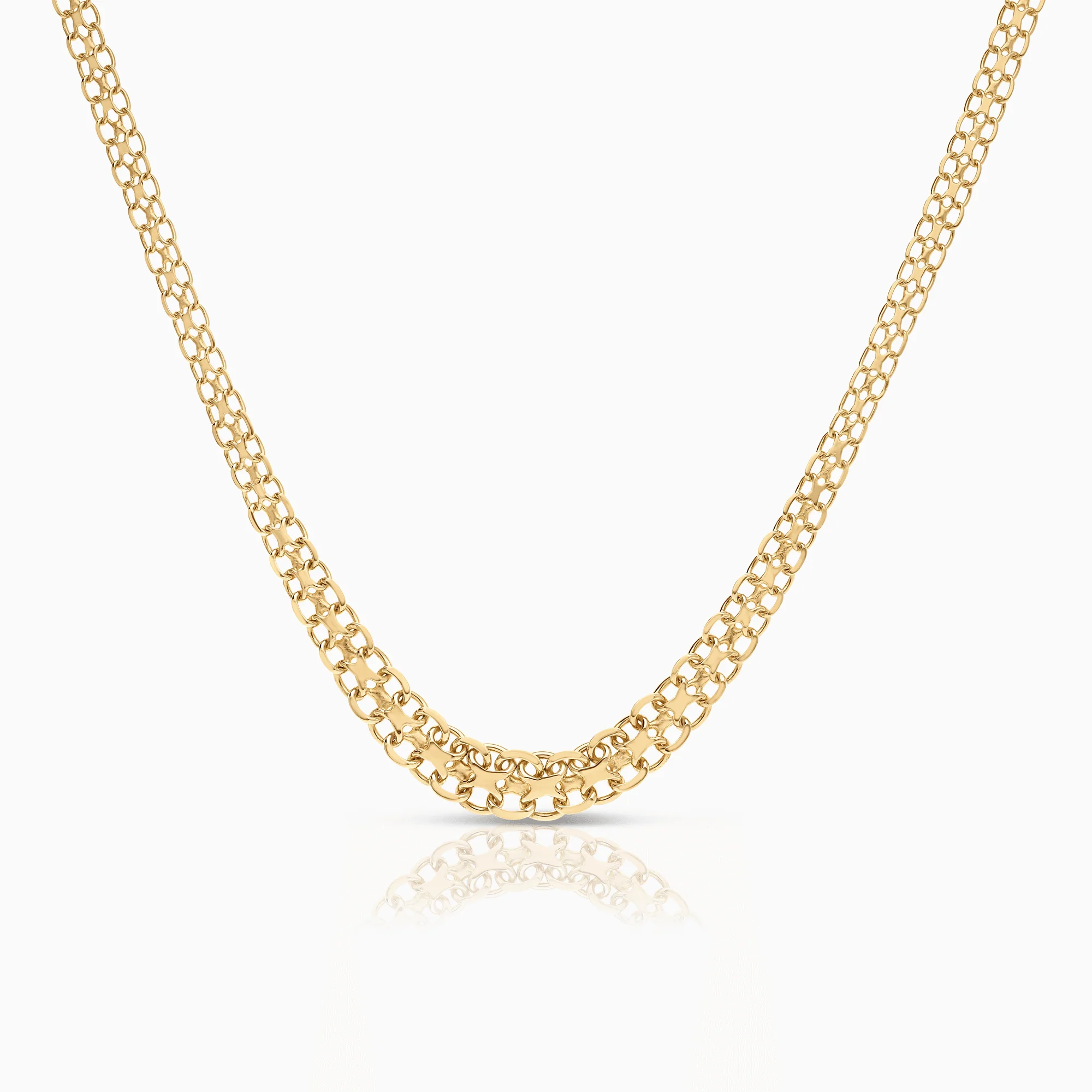 X-link necklace 17.92g 18K gold