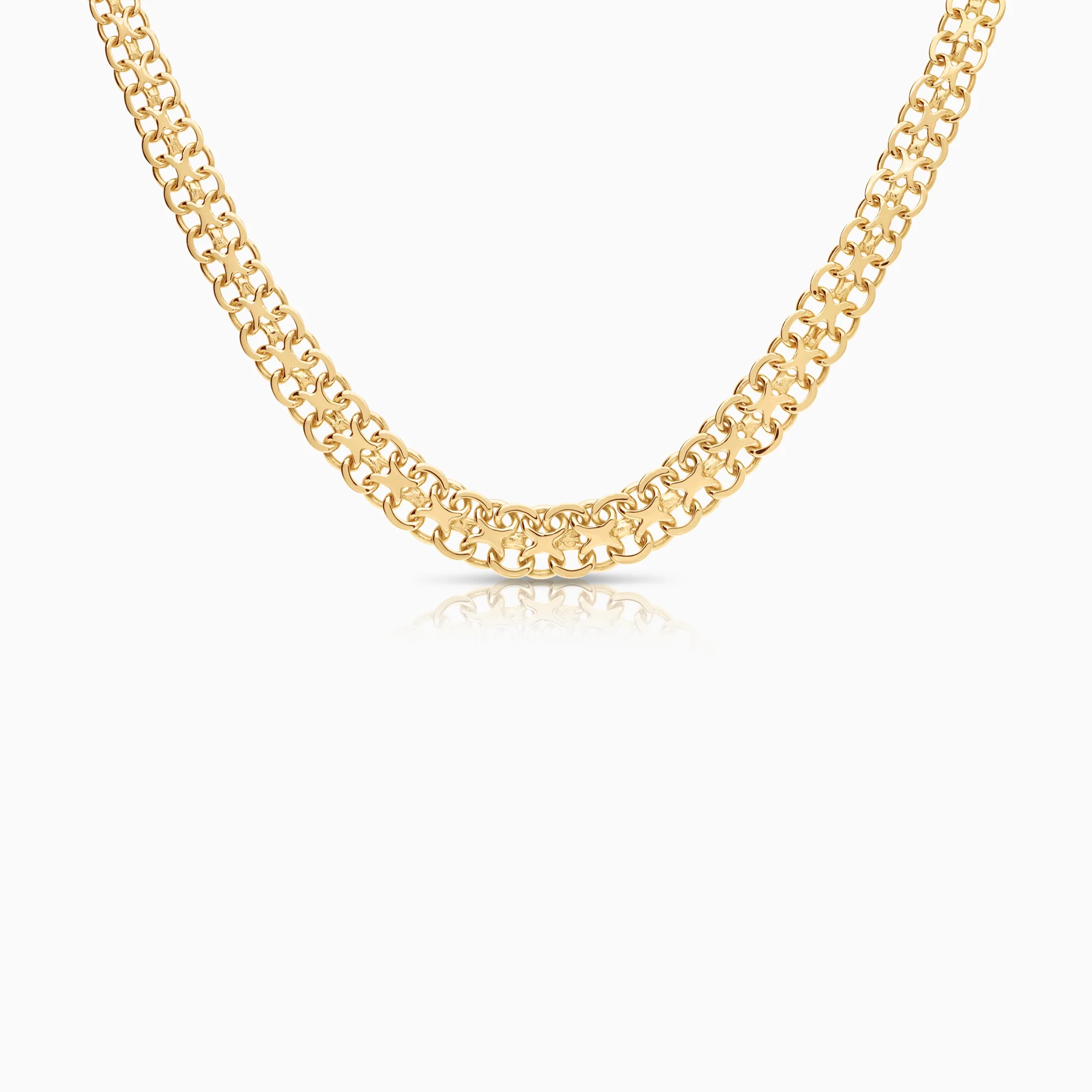 X-link necklace 18.96g 18K gold