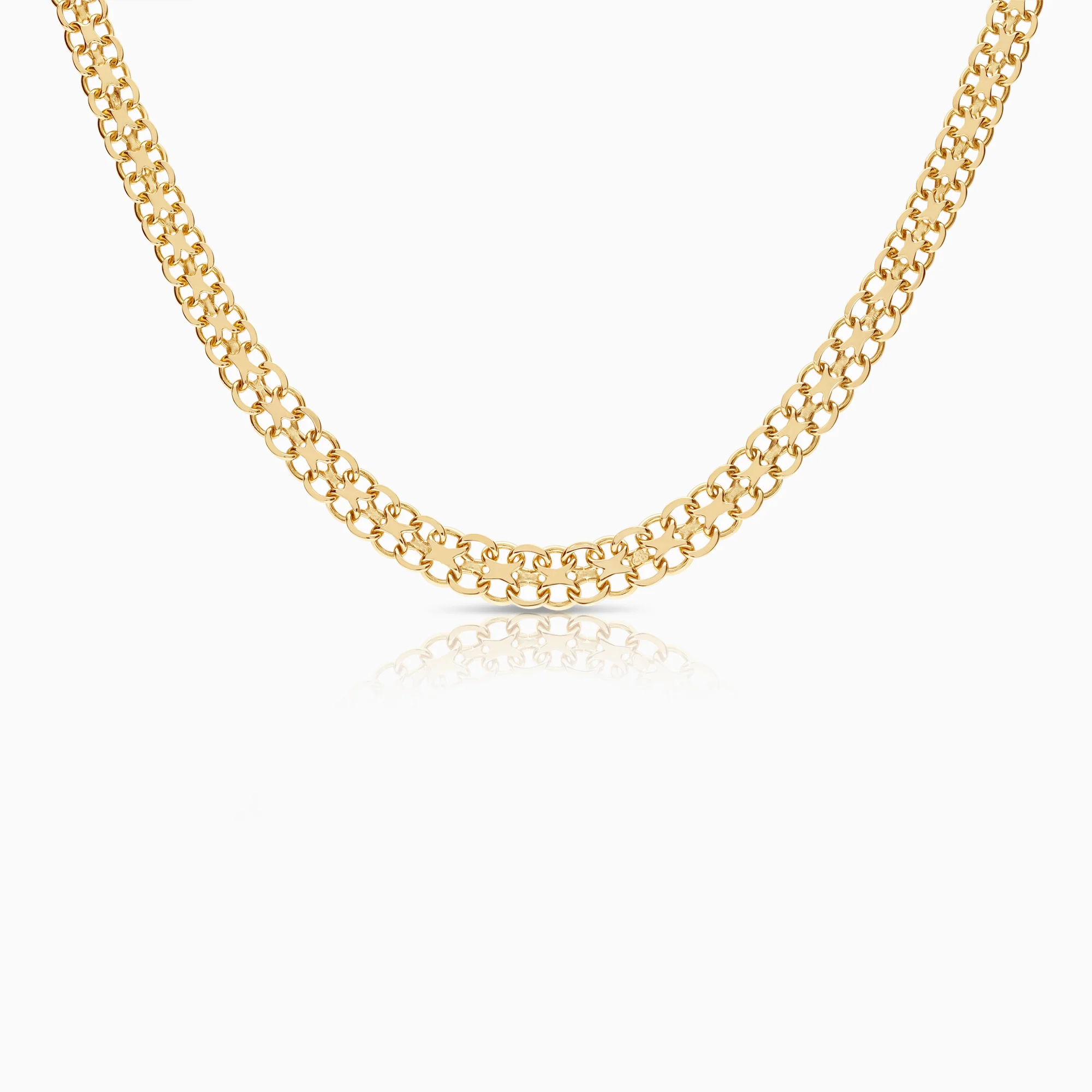 X-link necklace 18.45g 18K gold