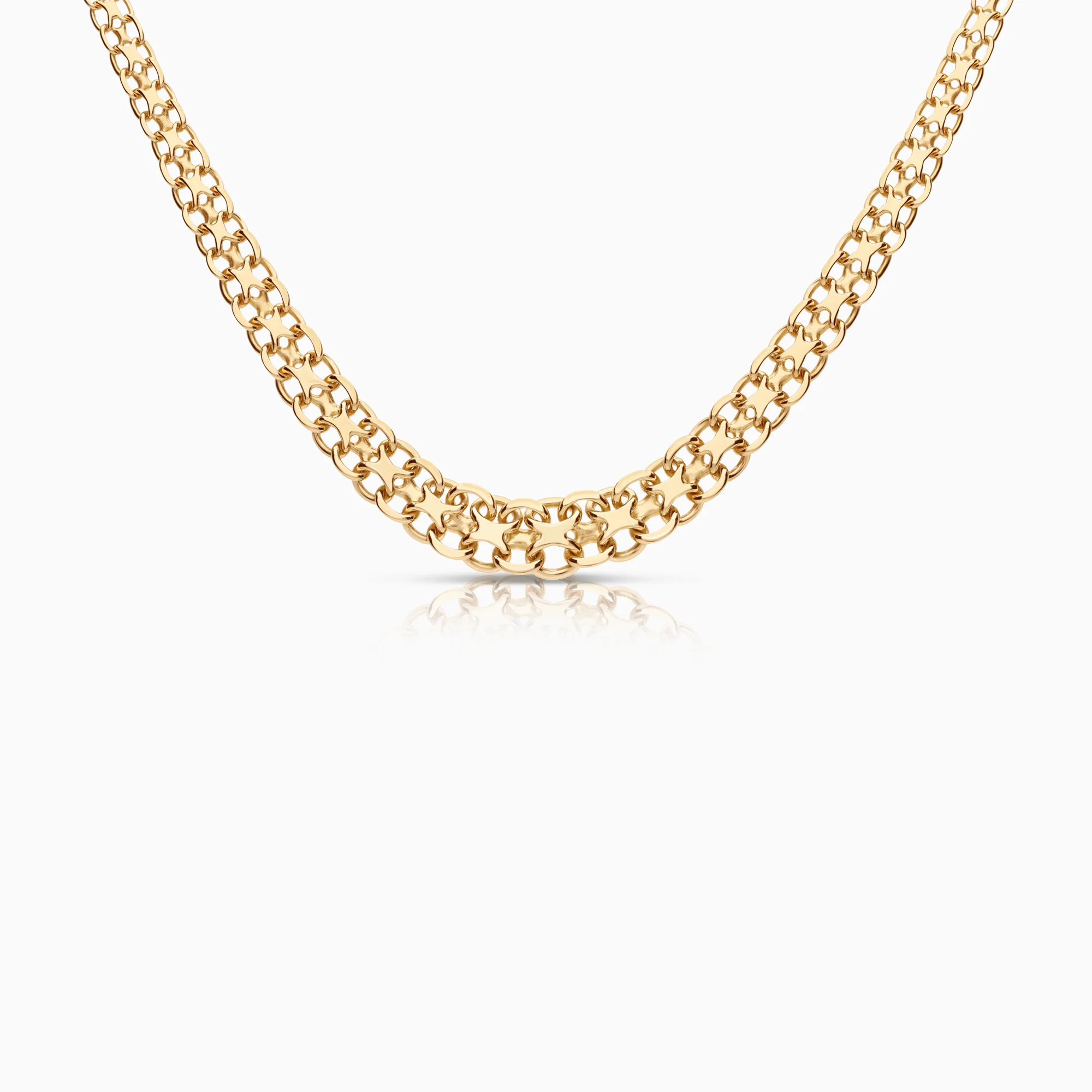 X-link necklace 19.51g 18K gold