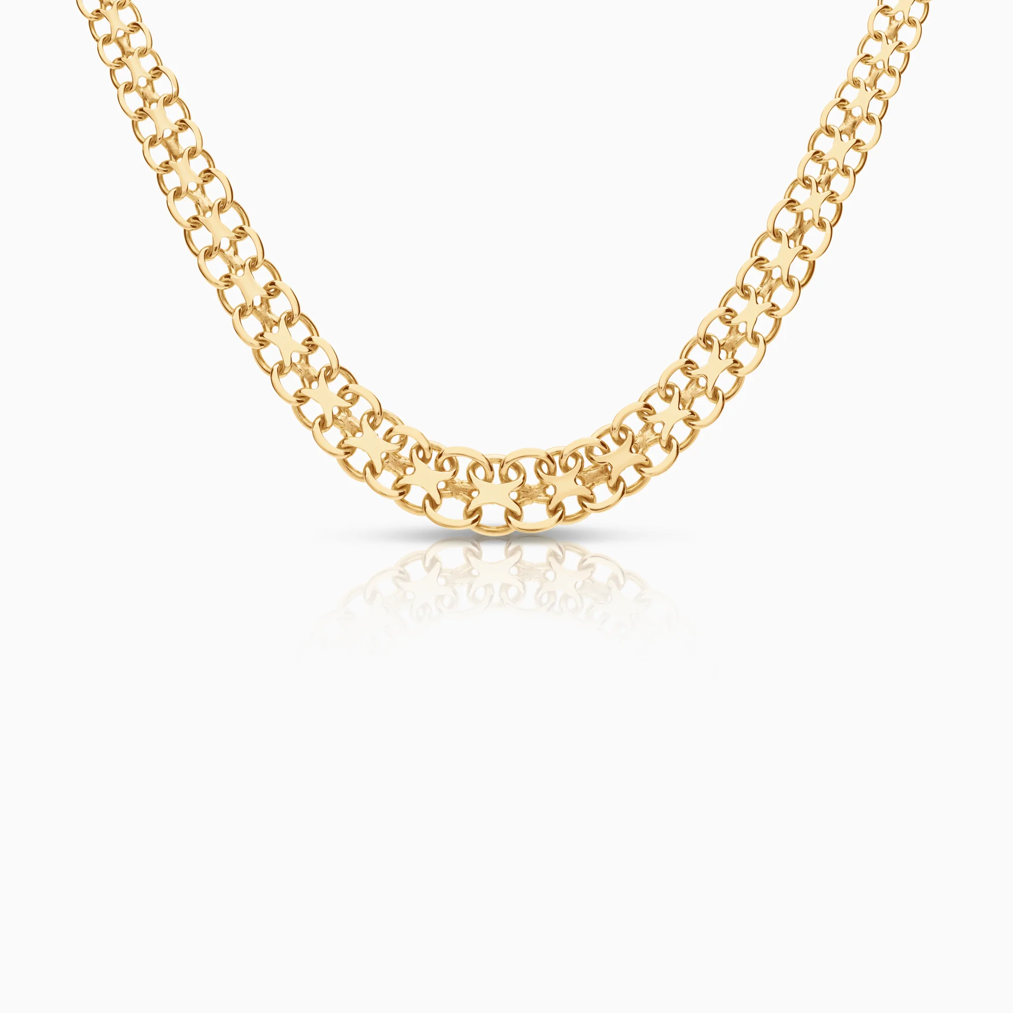 X-link necklace 19.80g 18K gold