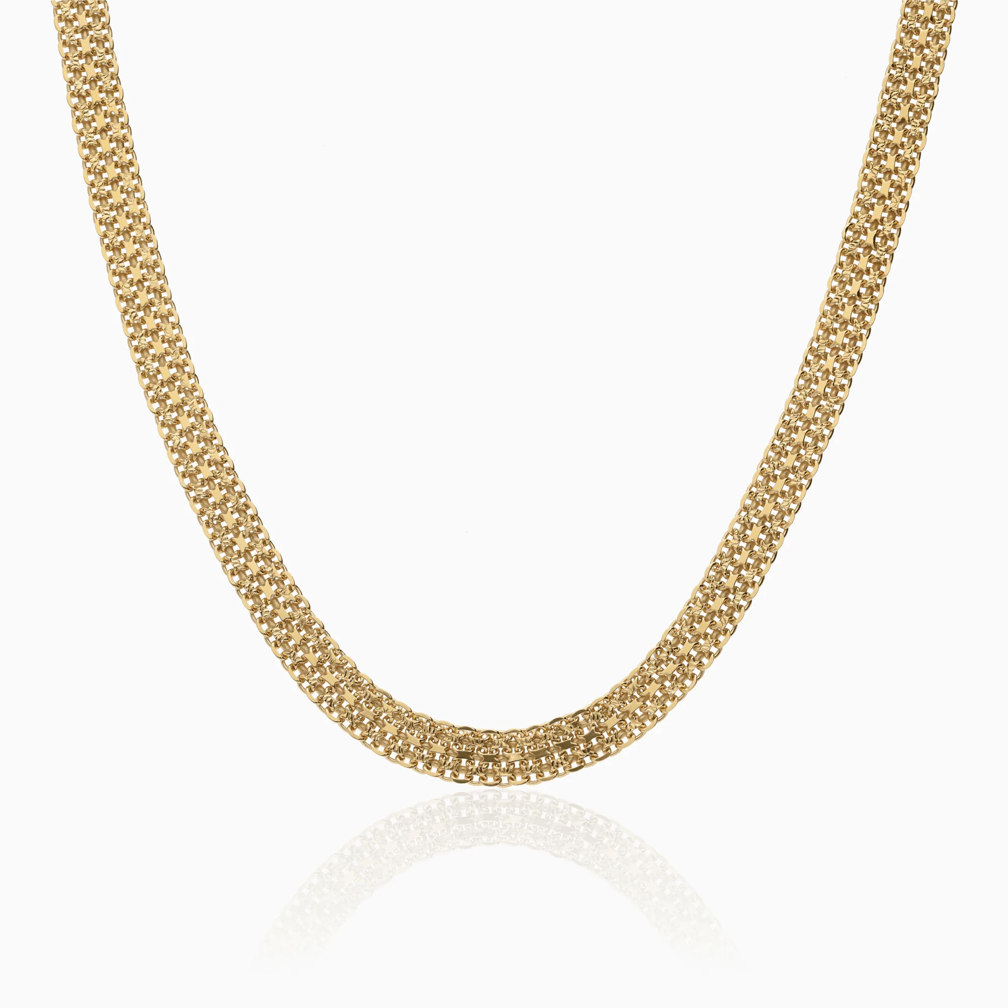 X-link necklace 19.28g 18K gold