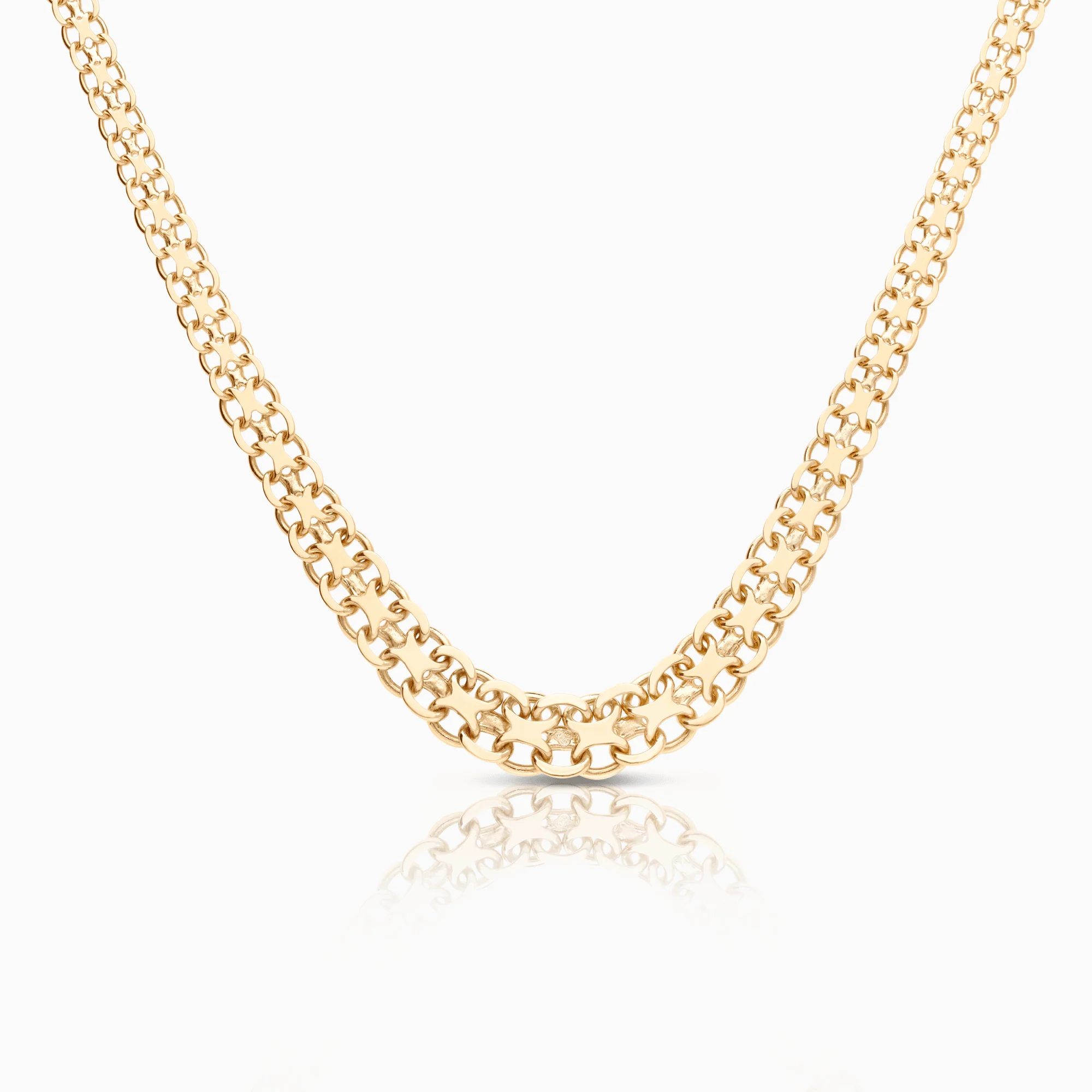 X-link necklace 19.35g 18K gold