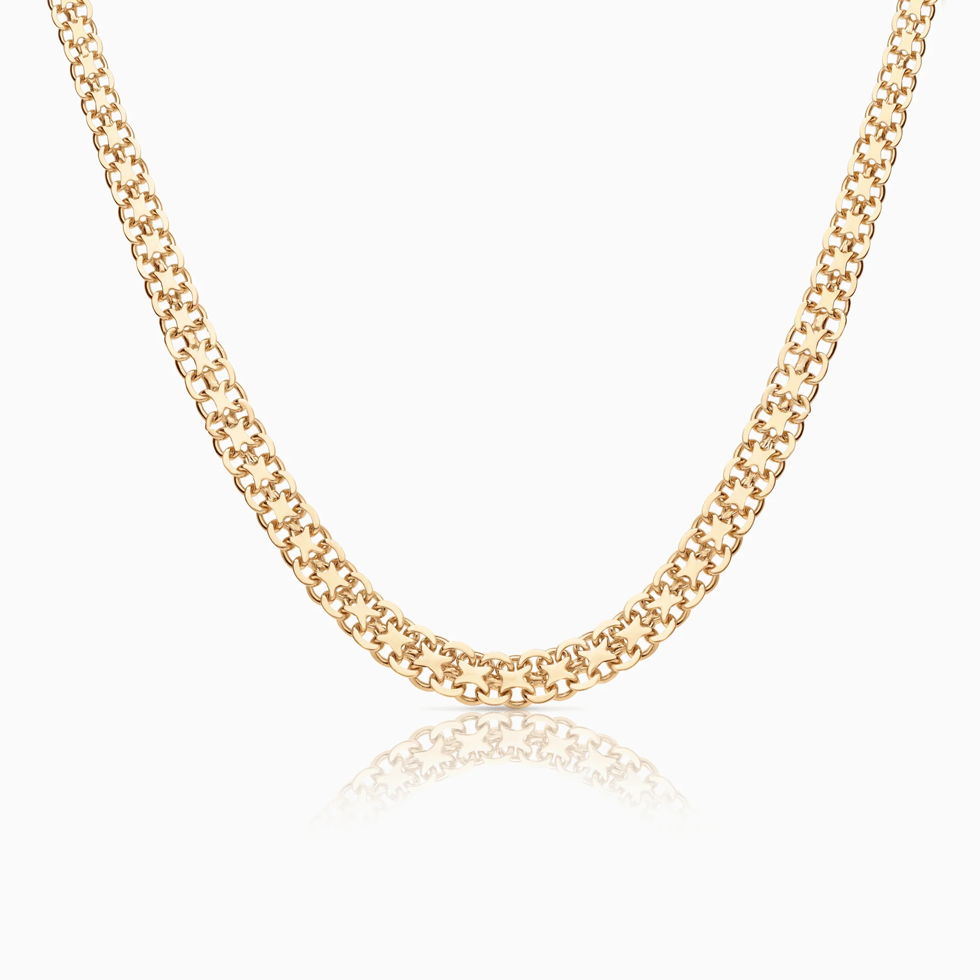 X-link necklace 19.80g 18K gold