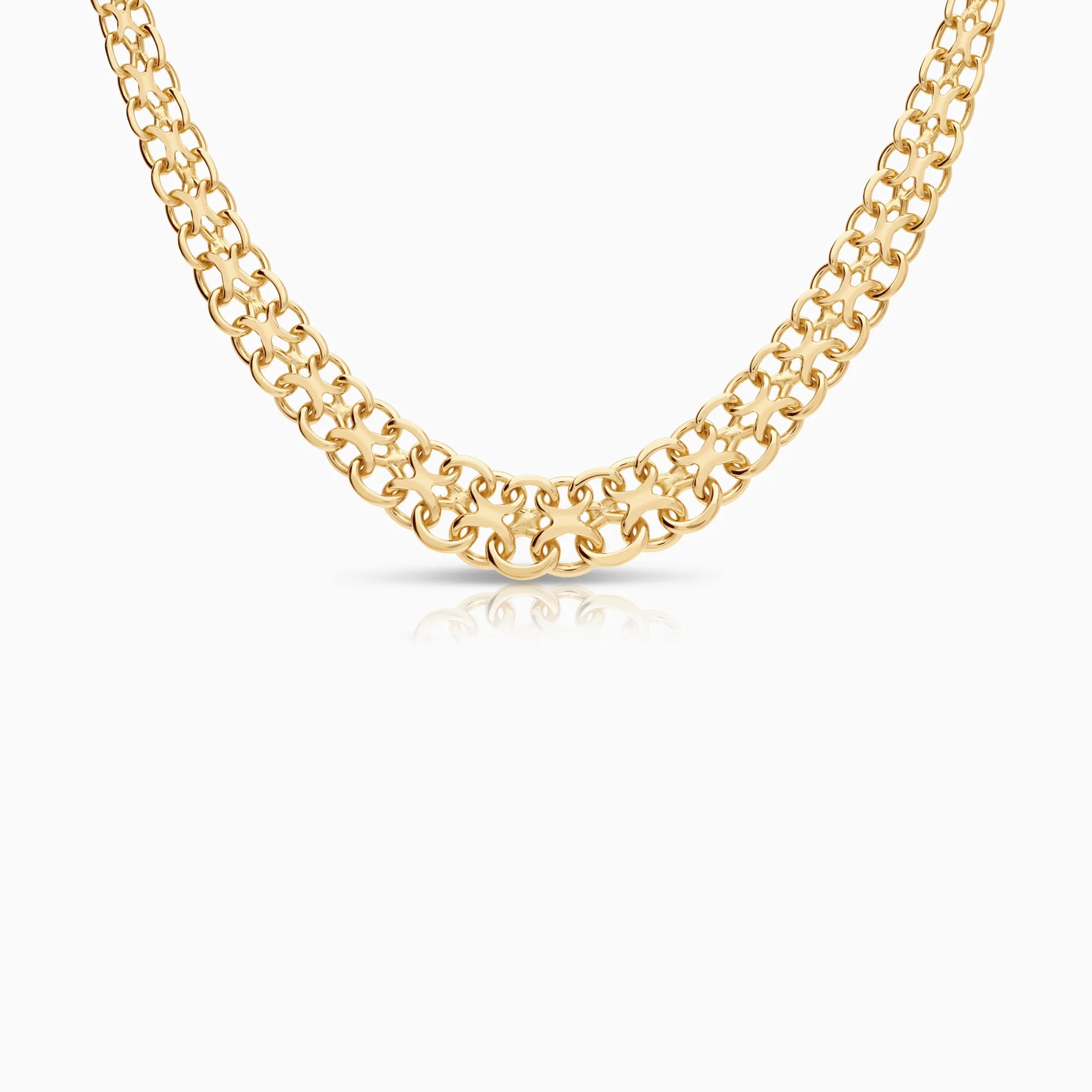 X-link necklace 20.31g 18K gold