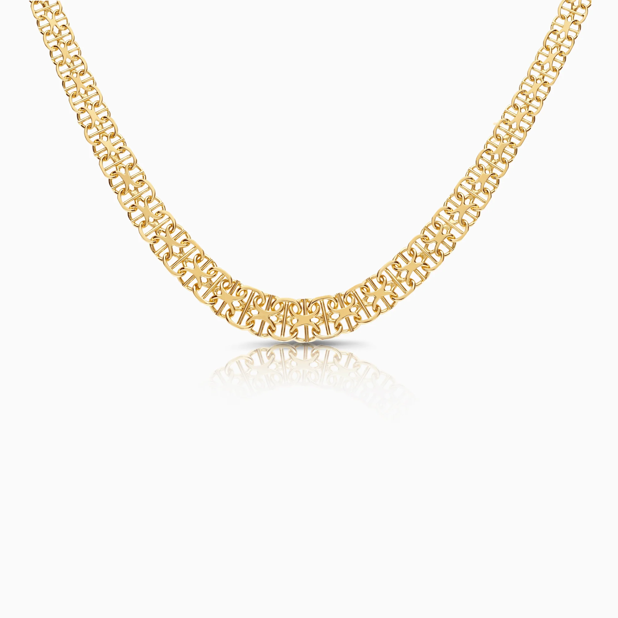 X-link necklace 20.04g 18K gold