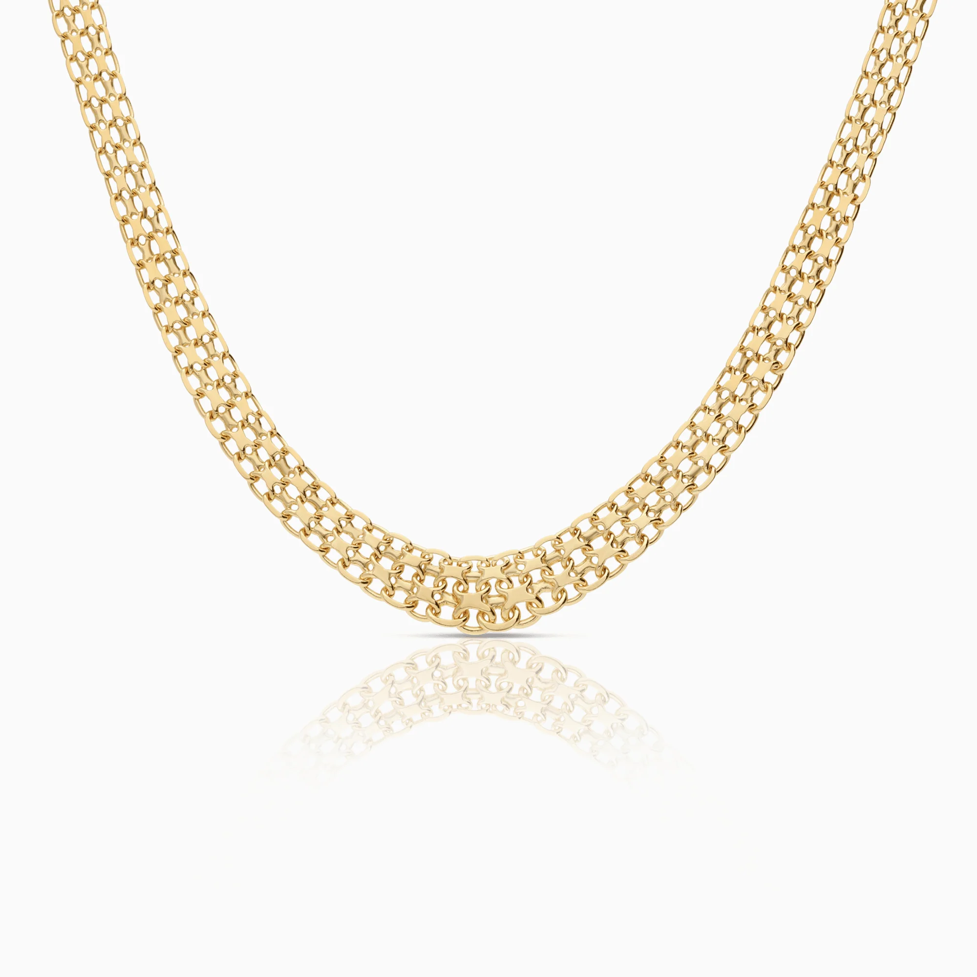 X-link necklace 22.25g 18K gold