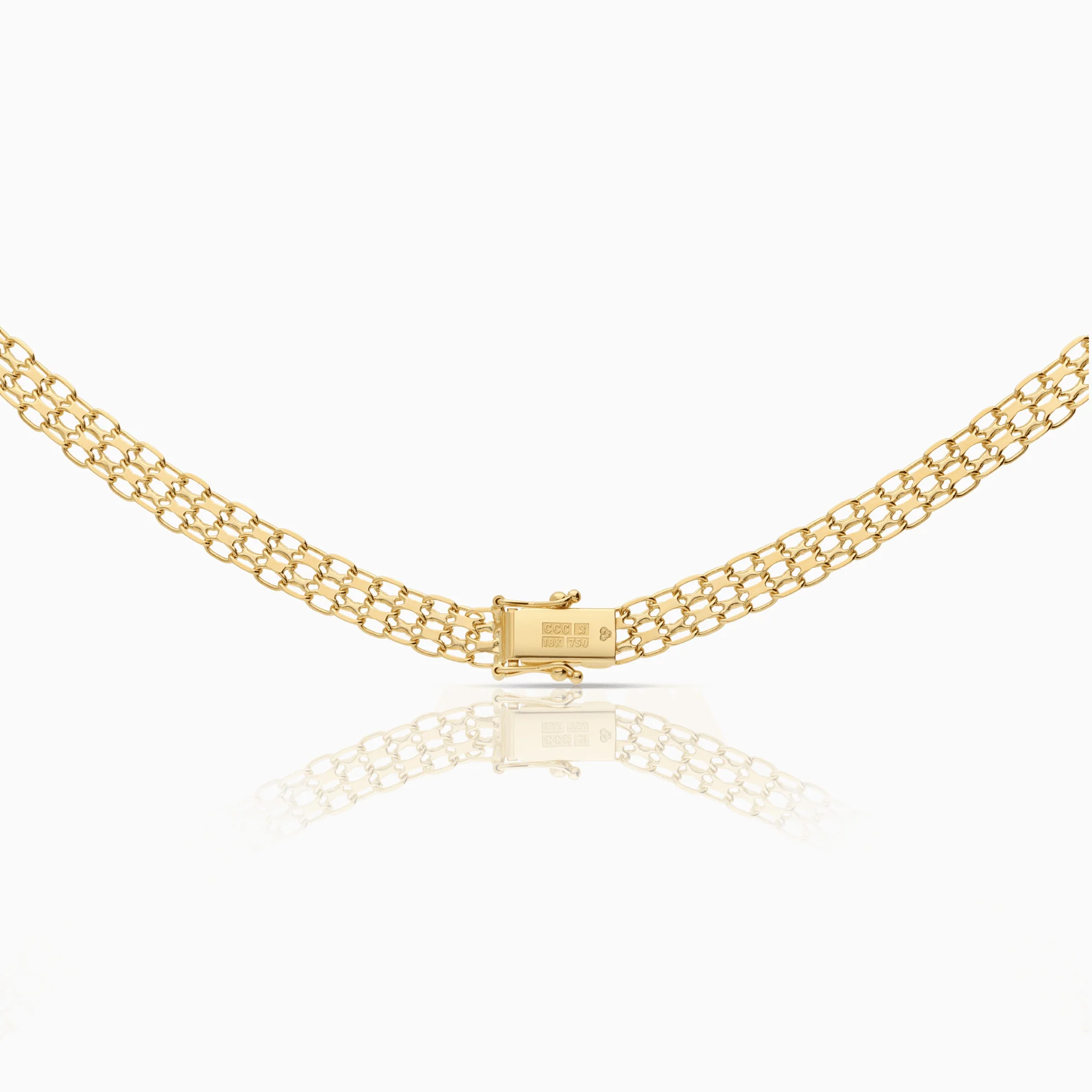 X-link necklace 22.25g 18K gold - Image 2