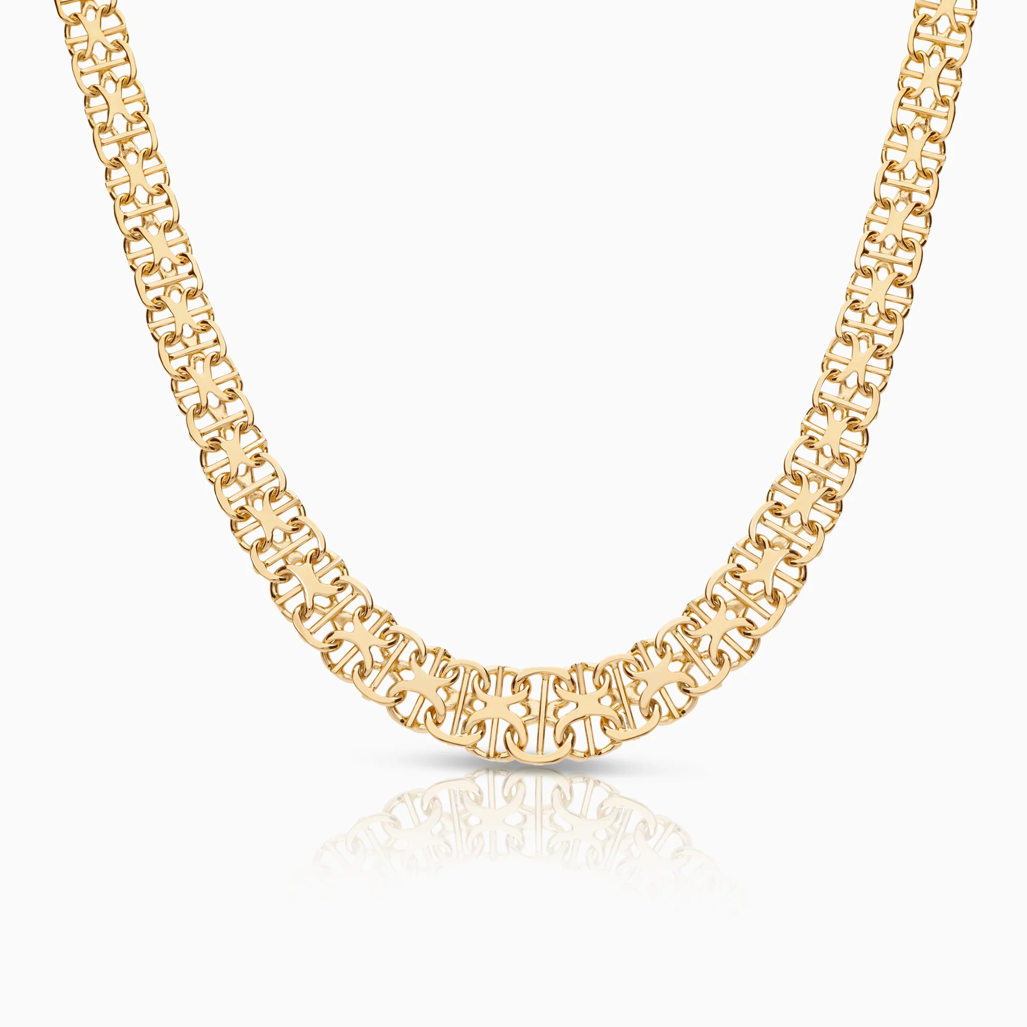 X-link necklace 23.54g 18K gold