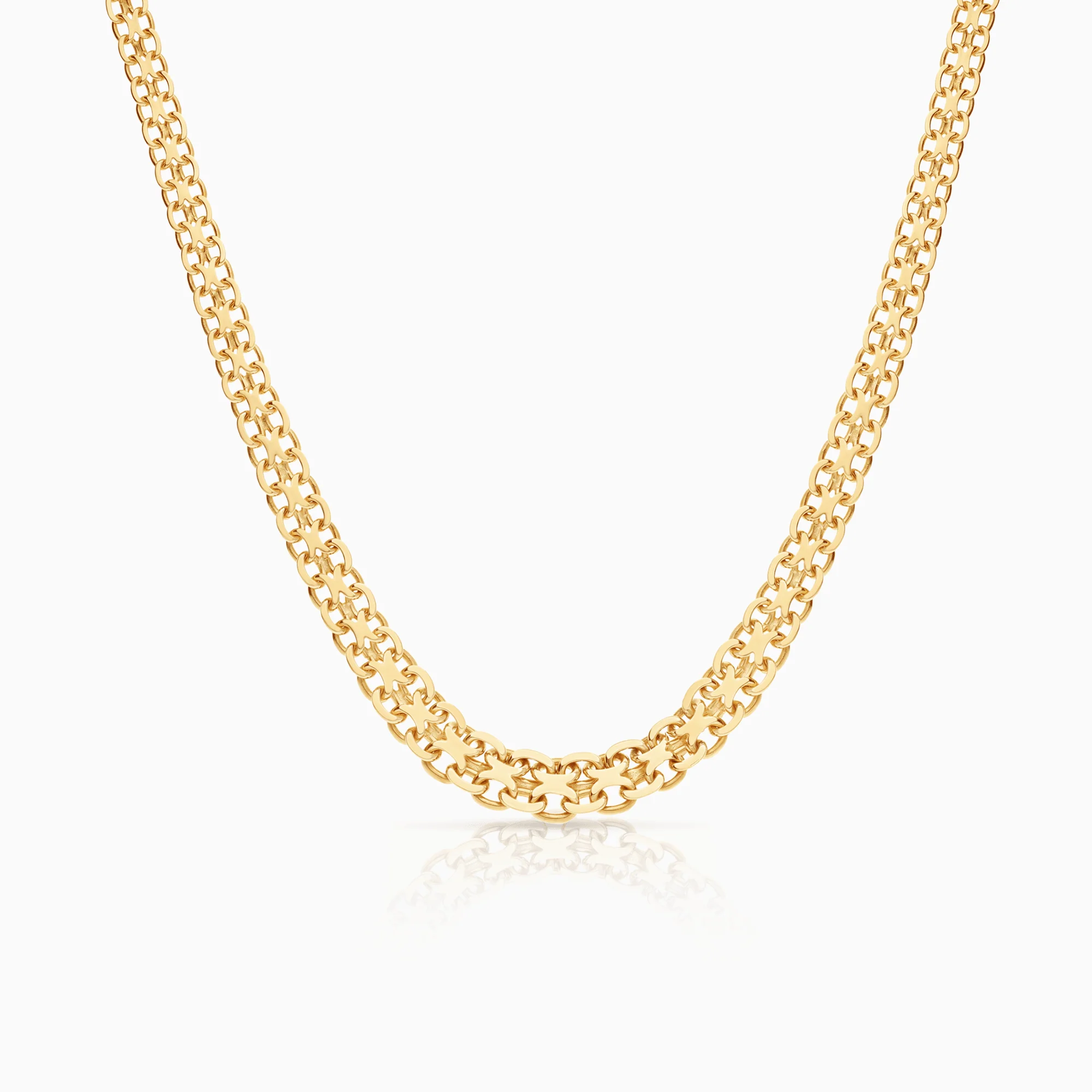 X-Link Necklace 23.98g 18K Gold