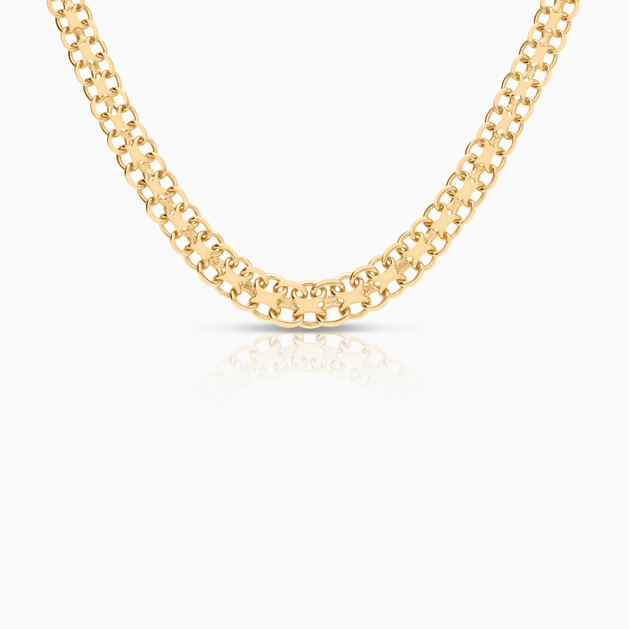 X-link necklace 24.81g 18K gold