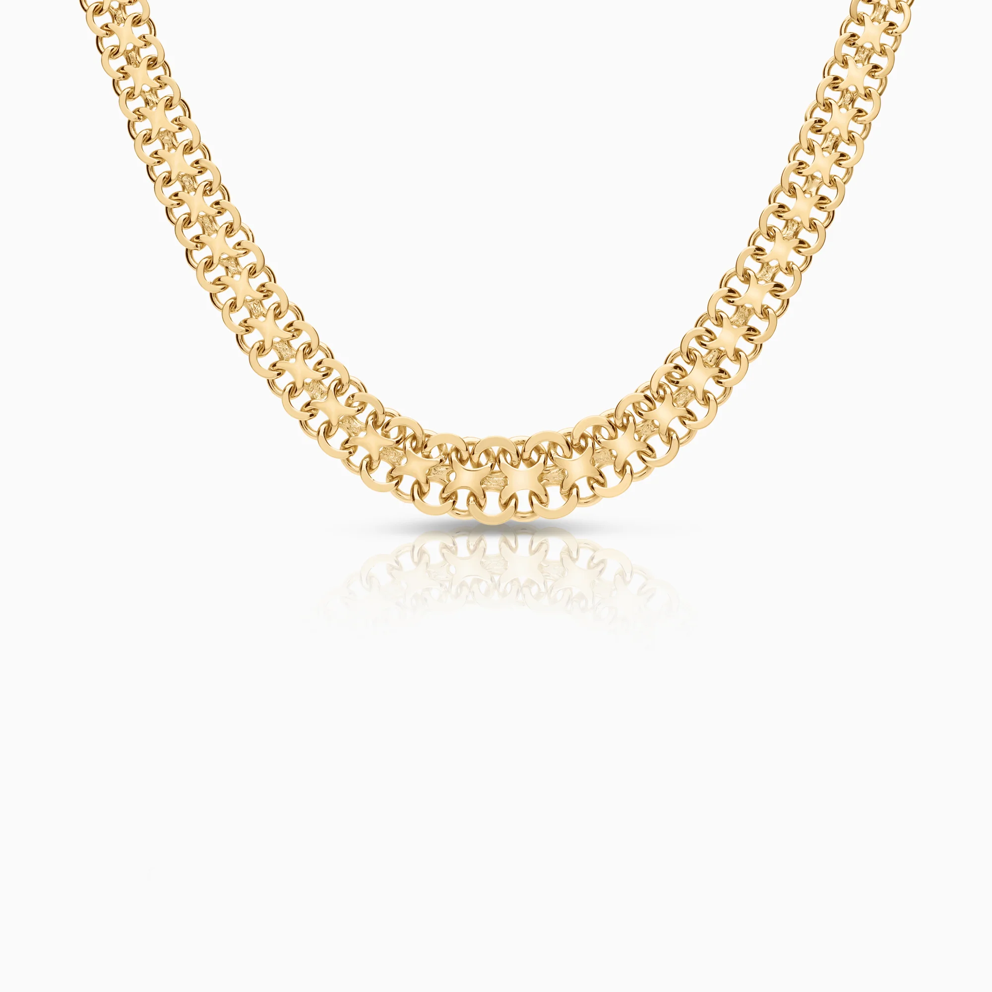 X-link necklace 24.91g 18K gold