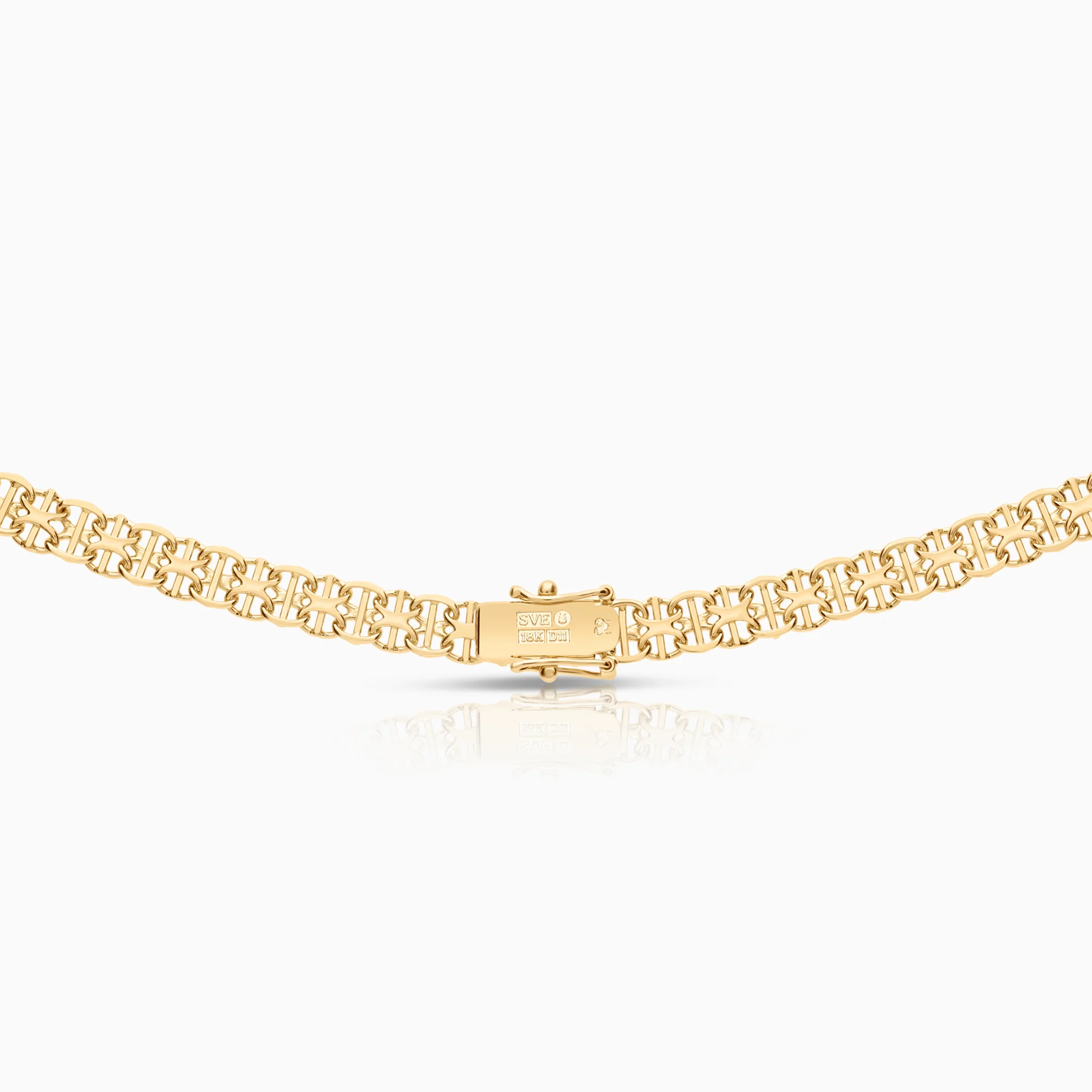 X-link necklace 25.09g 18K gold - Image 2