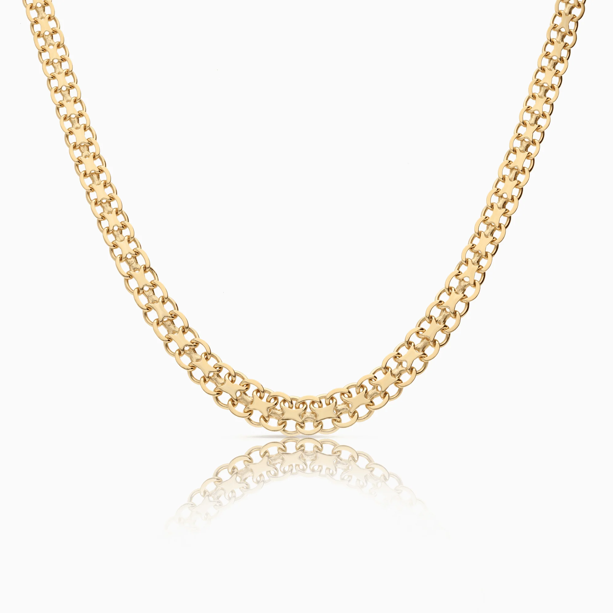 X-link necklace 25.05g 18K gold