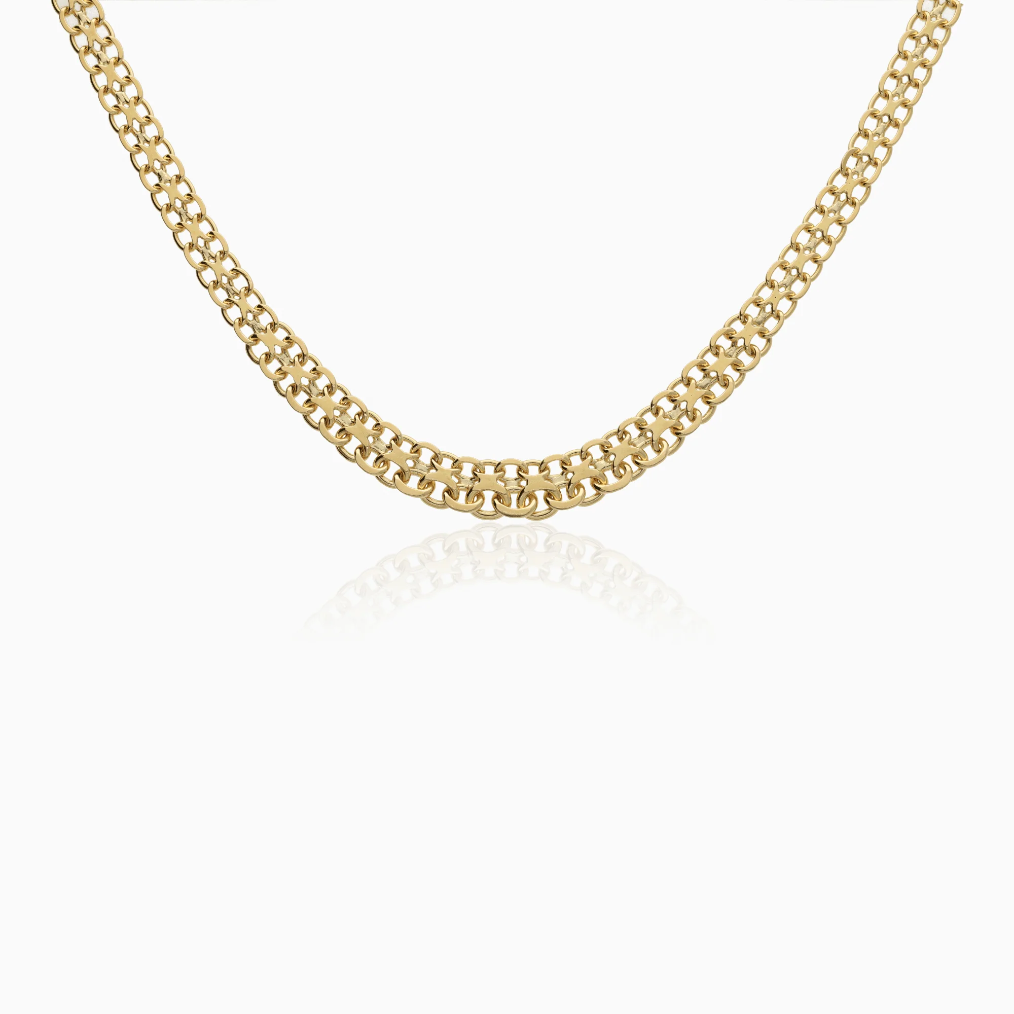 X-link necklace 25.24g 18K gold
