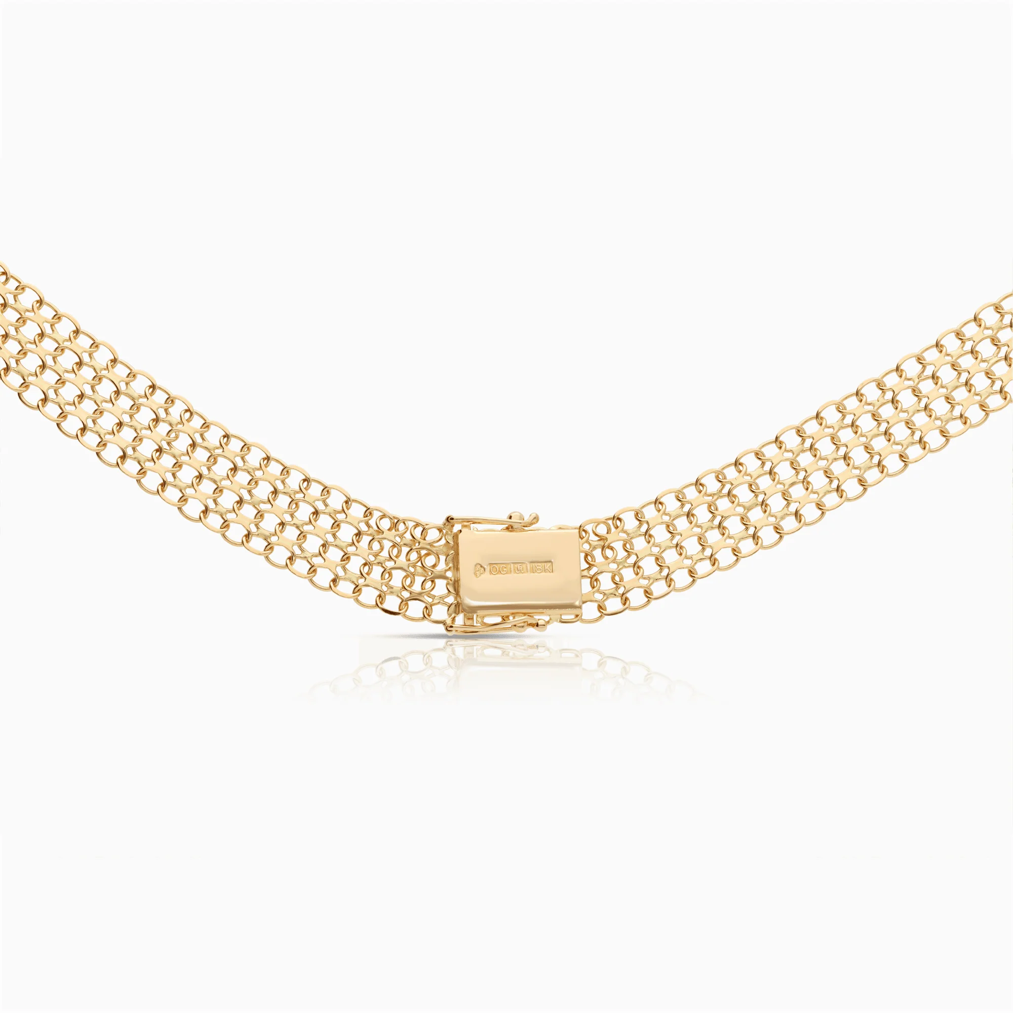 X-link necklace 25.86g 18K gold - Image 2