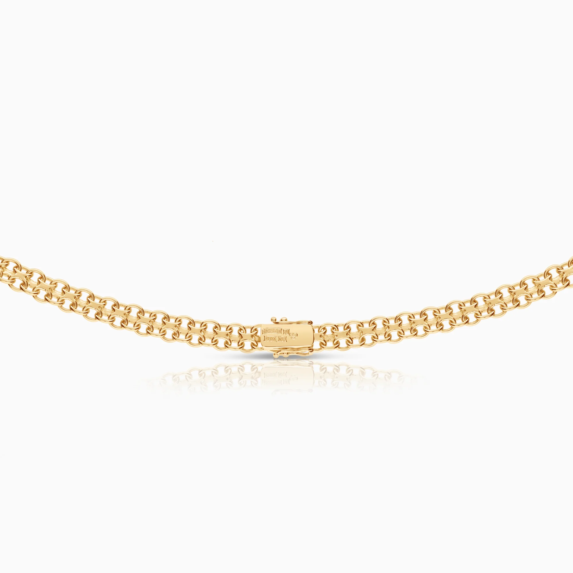 X-link necklace 26.40g 18K gold. - Image 2