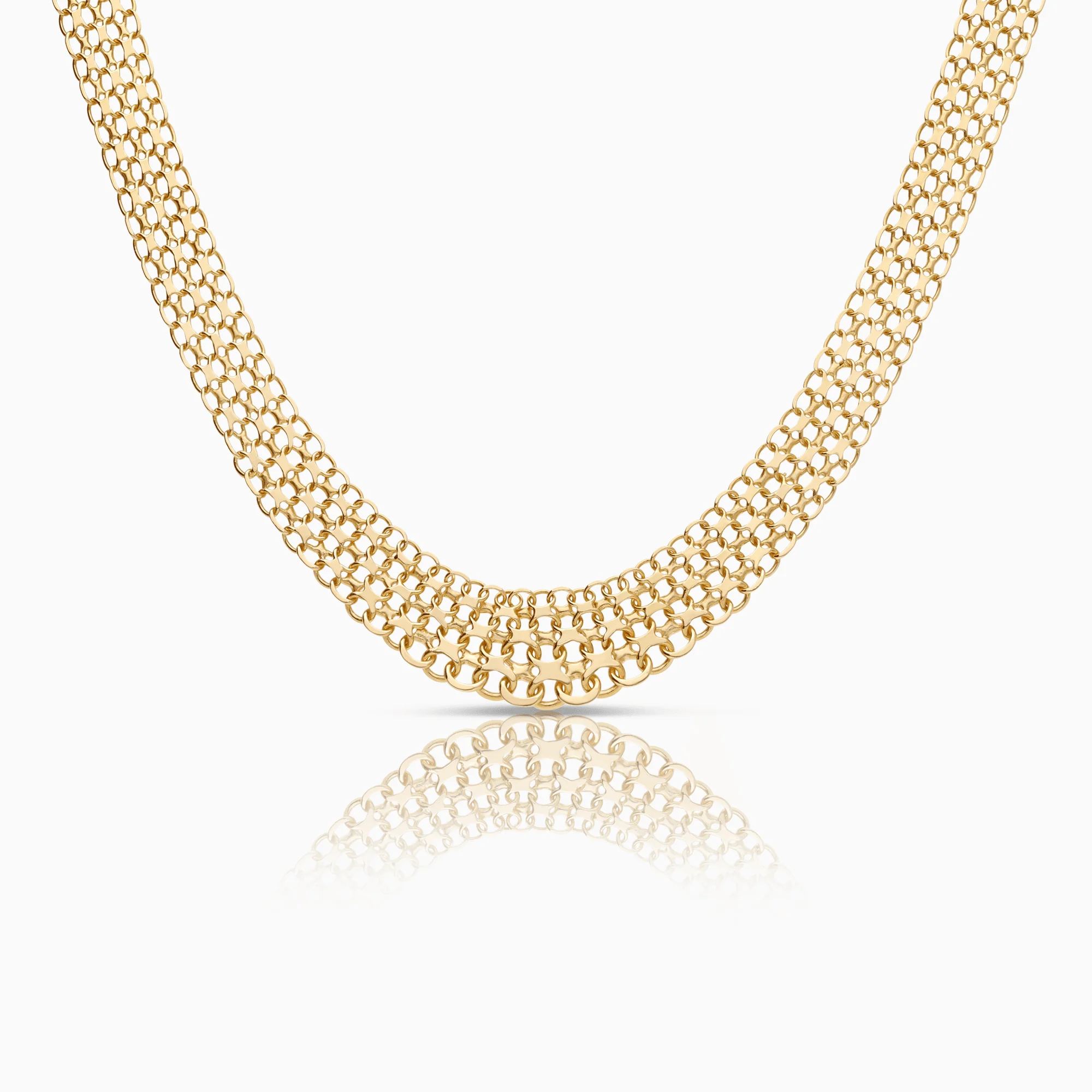 X-link necklace 26.78g 18K gold