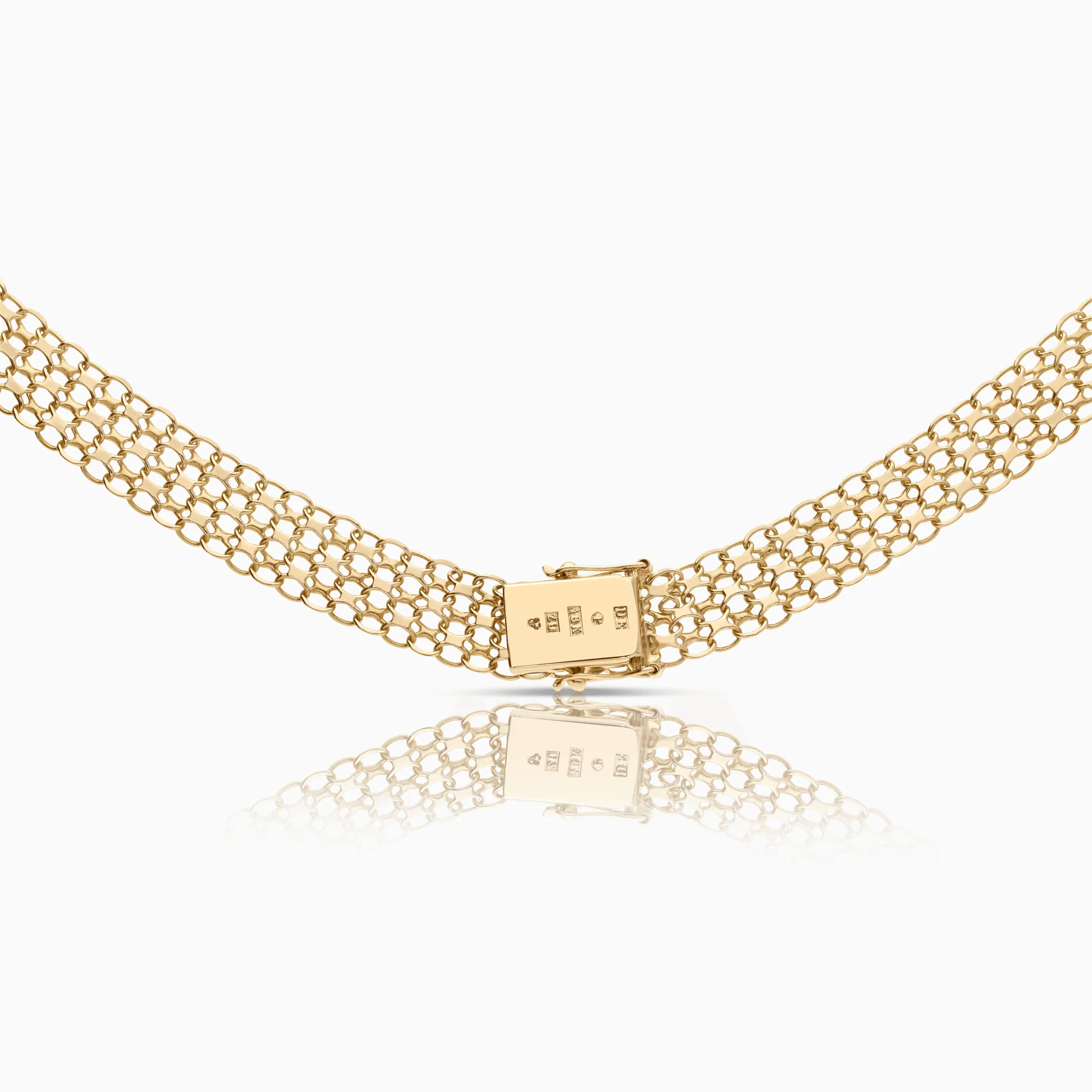 X-link necklace 26.78g 18K gold - Image 2
