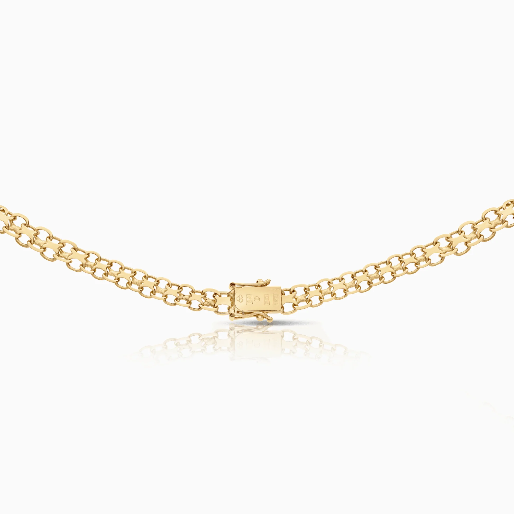 X-link necklace 27.31g 18K gold - Image 2