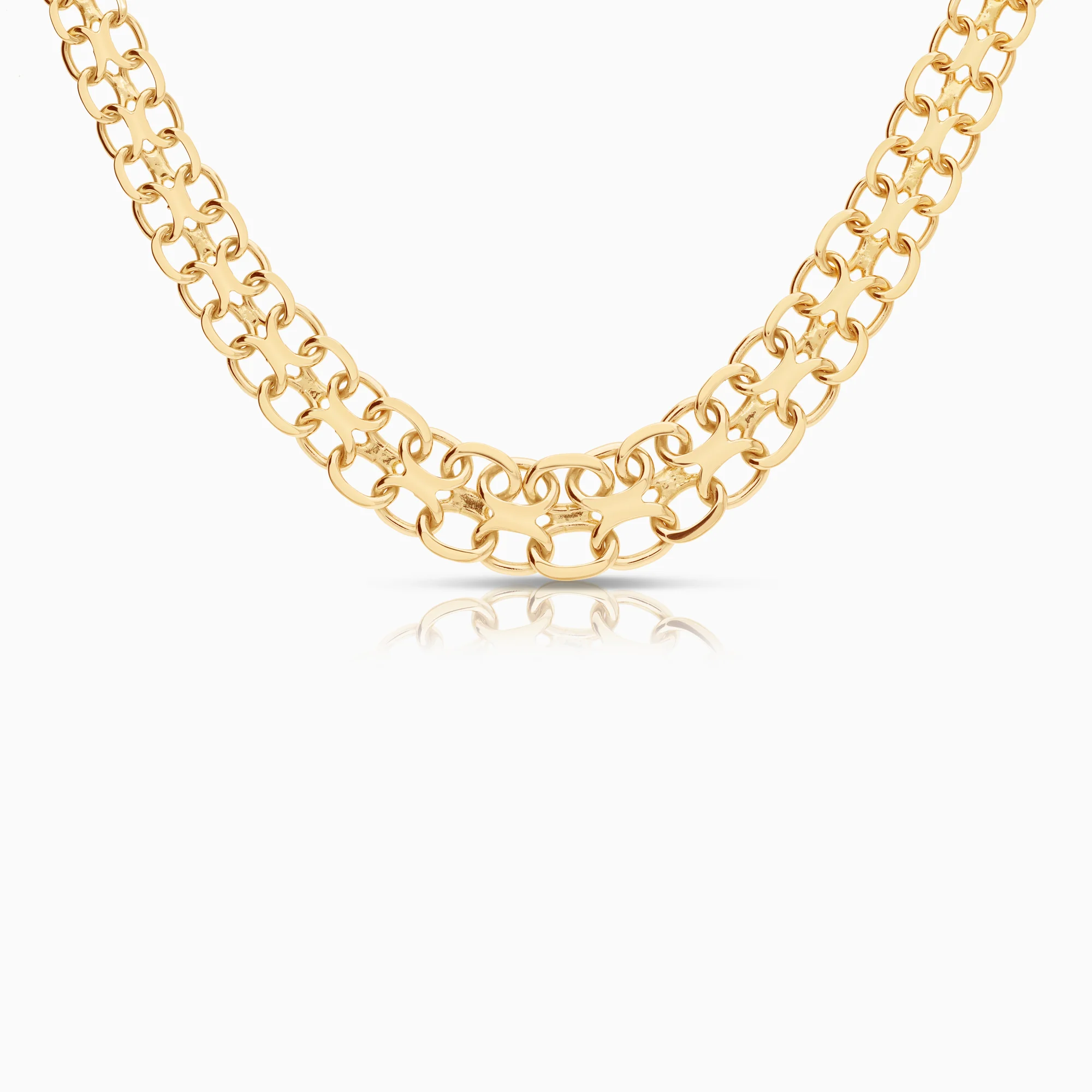 X-link necklace 28.87g 18K gold