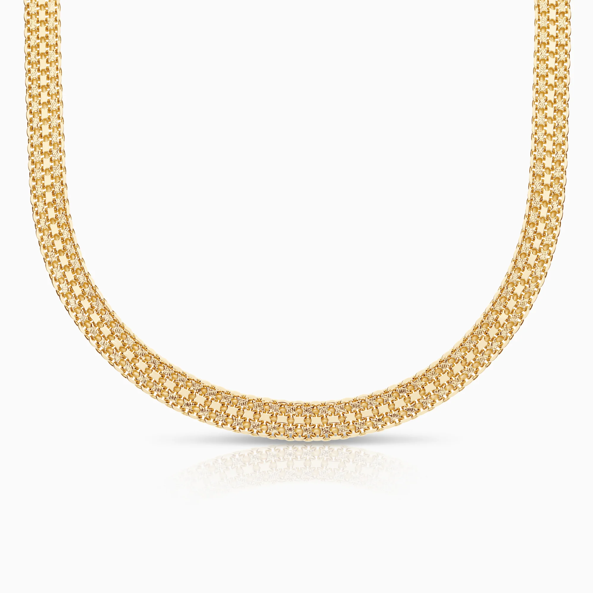X-link necklace 29.36g 18K gold