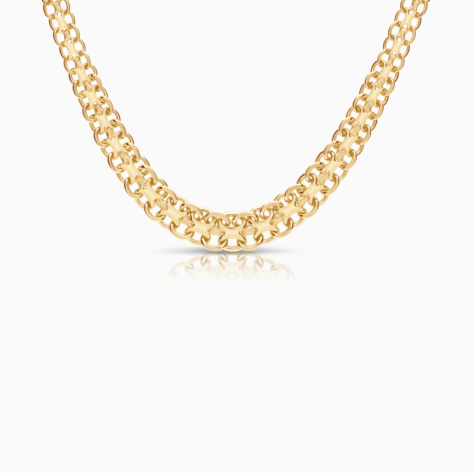 X-link necklace 29.51g 18K gold