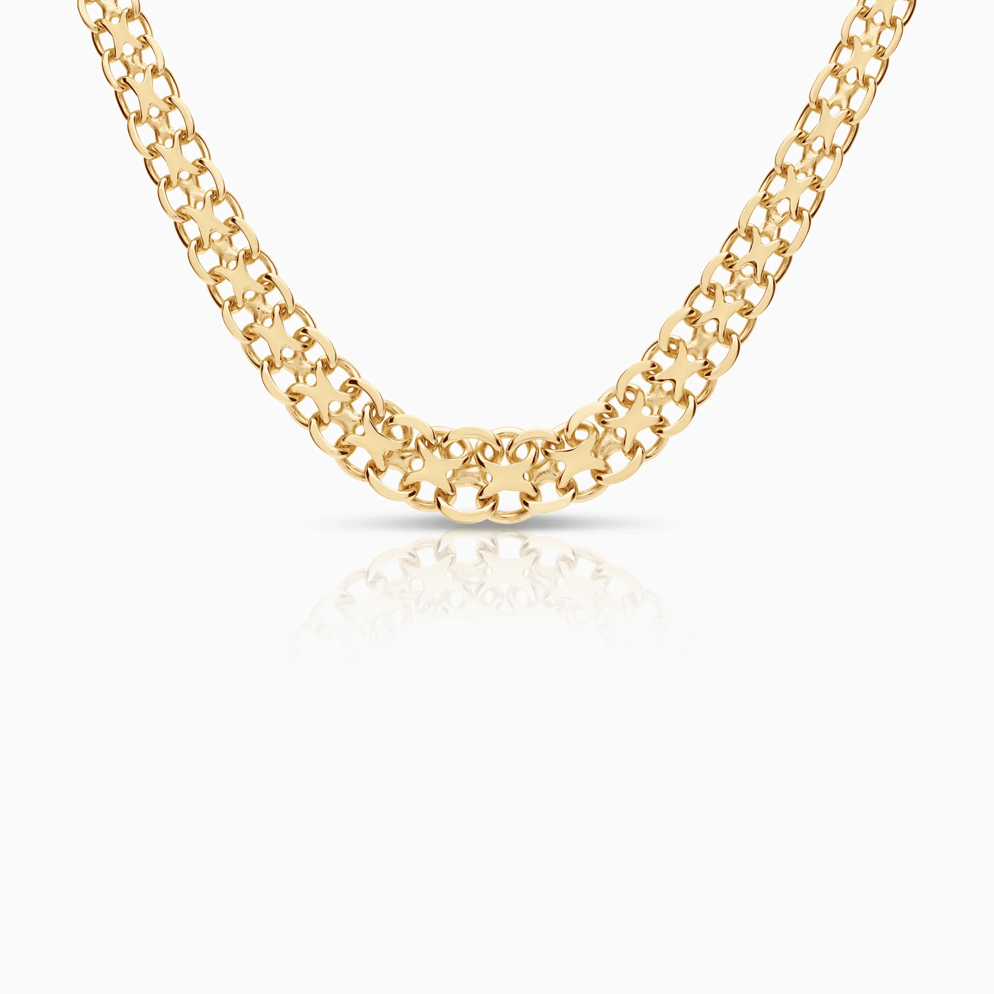 X-link necklace 29.61g 18K gold