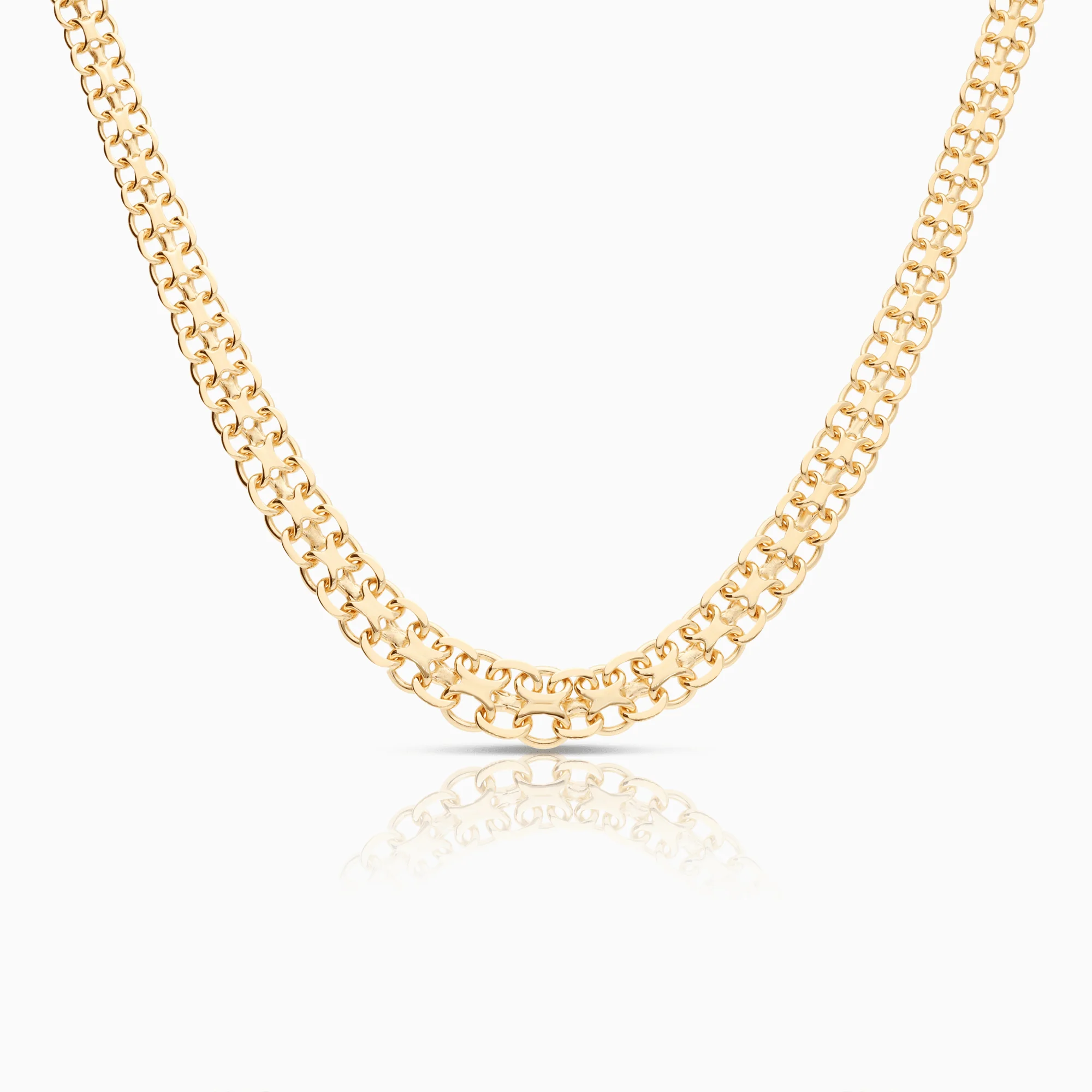 X-link necklace 31.55g 18K gold