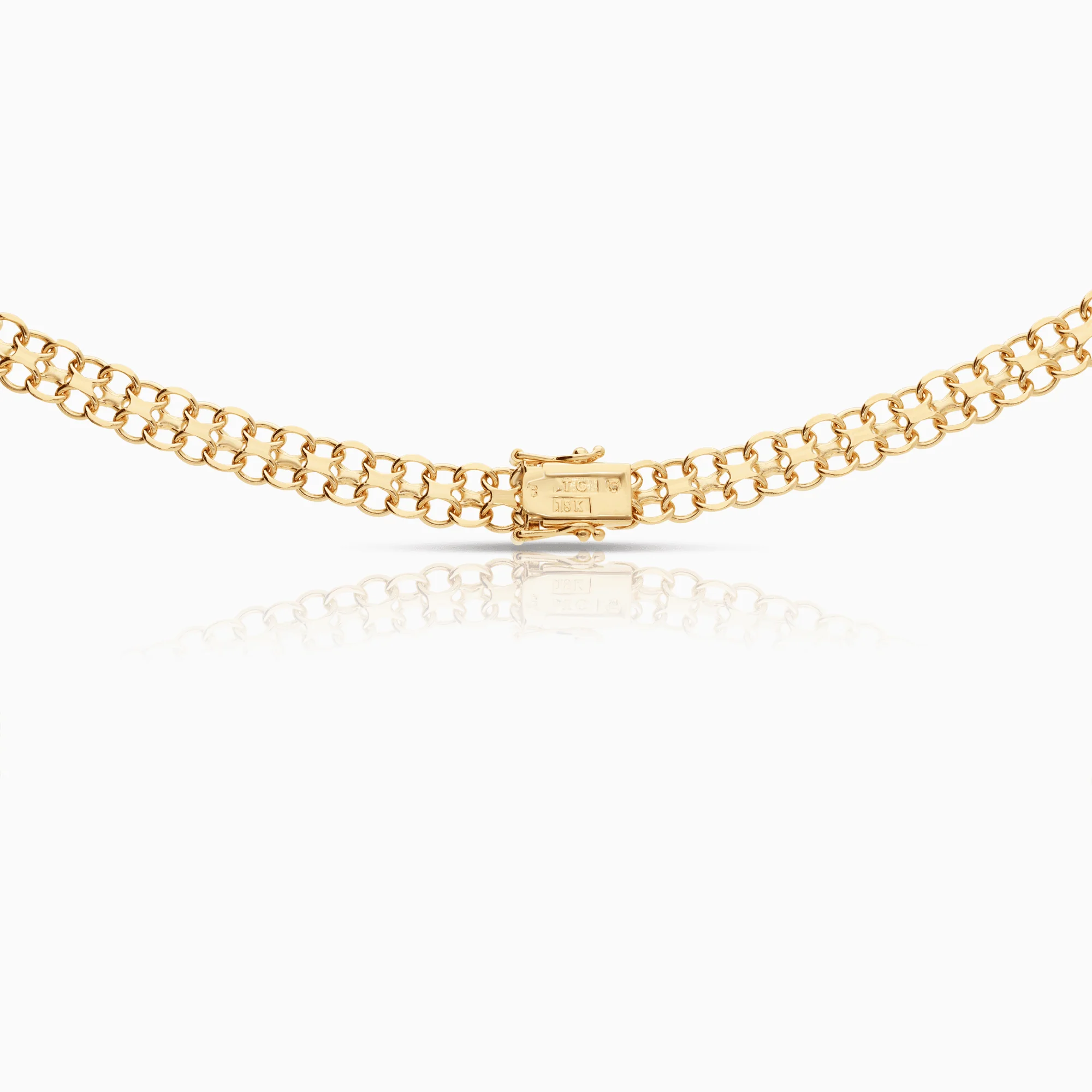 X-link necklace 31.55g 18K gold - Image 2