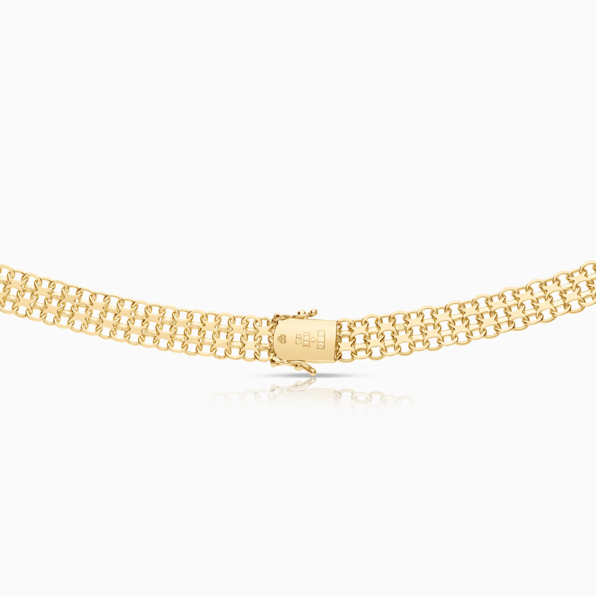X-link necklace 32.65g 18K gold - Image 2