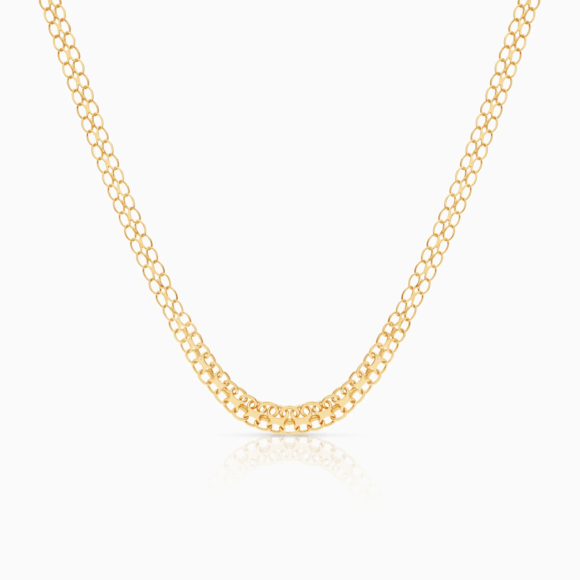 X-link necklace 9.22g 18K gold
