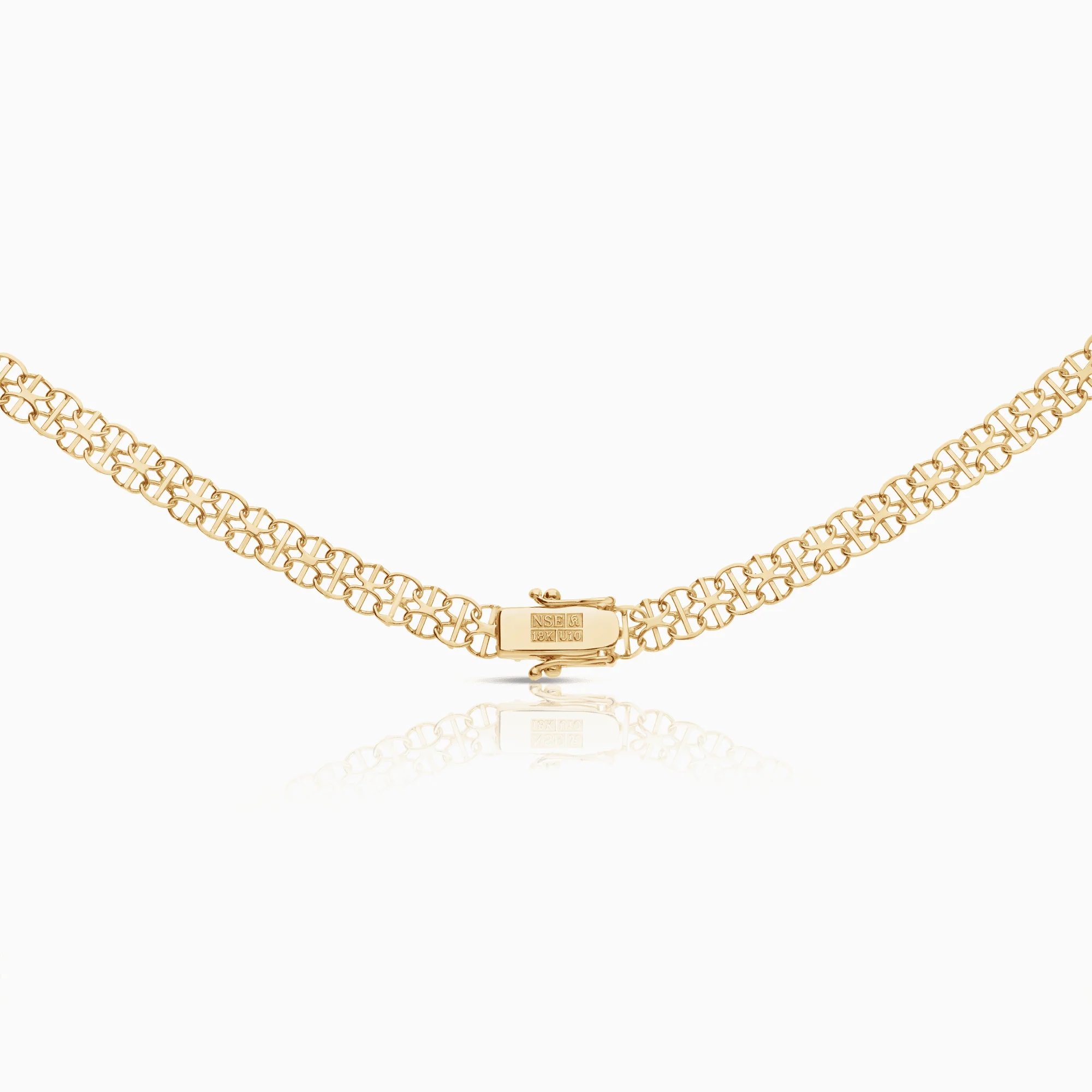 X-link necklace with bar 11.82g 18K gold - Image 2