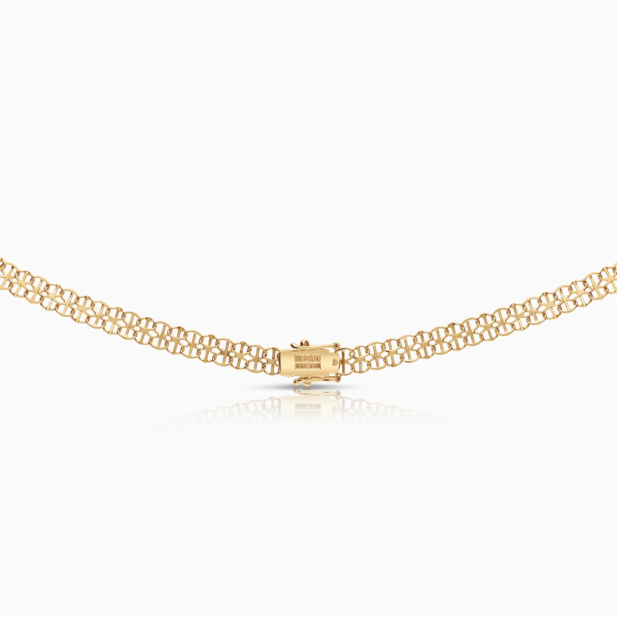 X-Link Necklace with Bar 12.52g 18K Gold - Image 2
